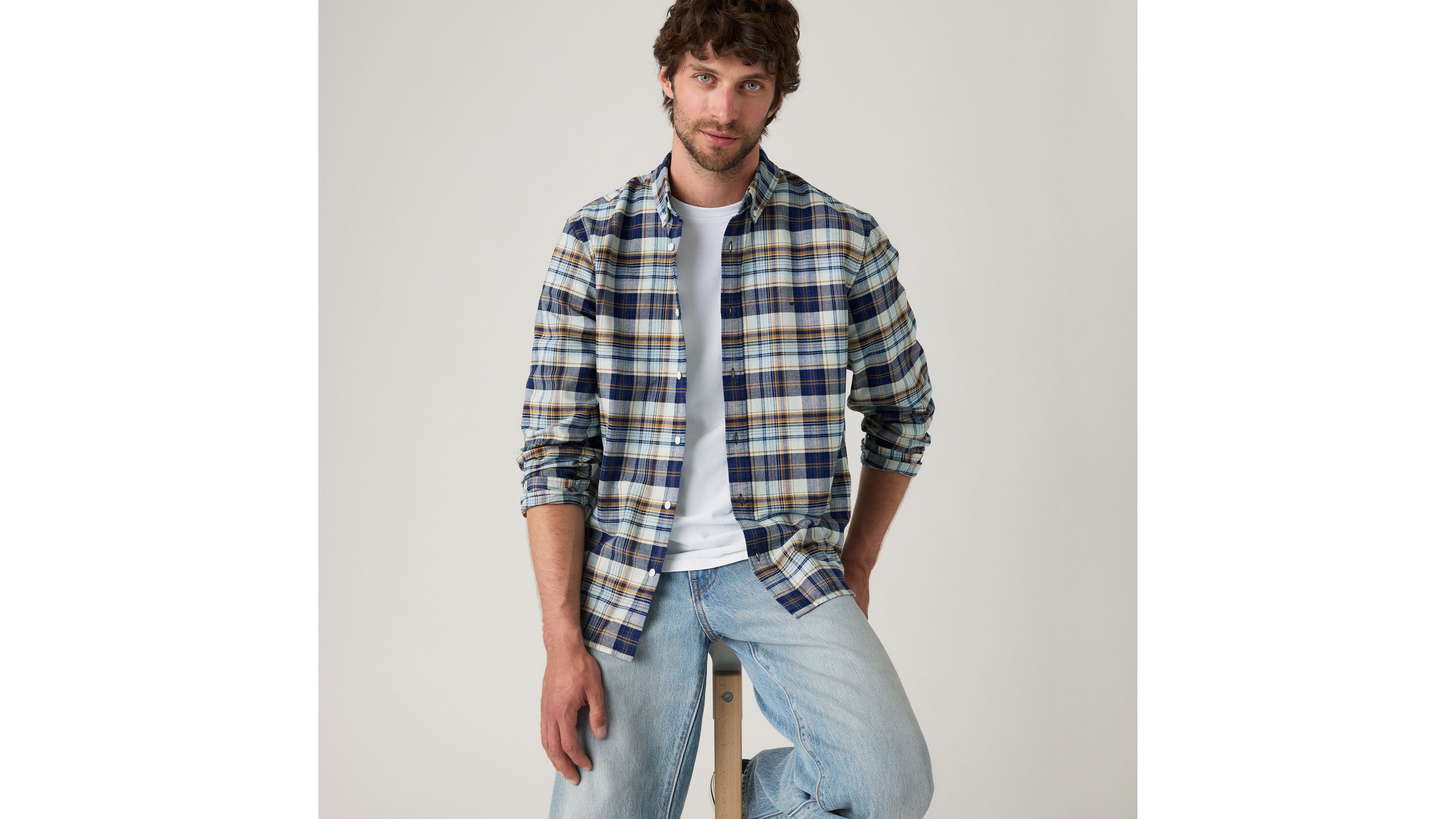 Levi's Authentic Button-down Shirt In Brown