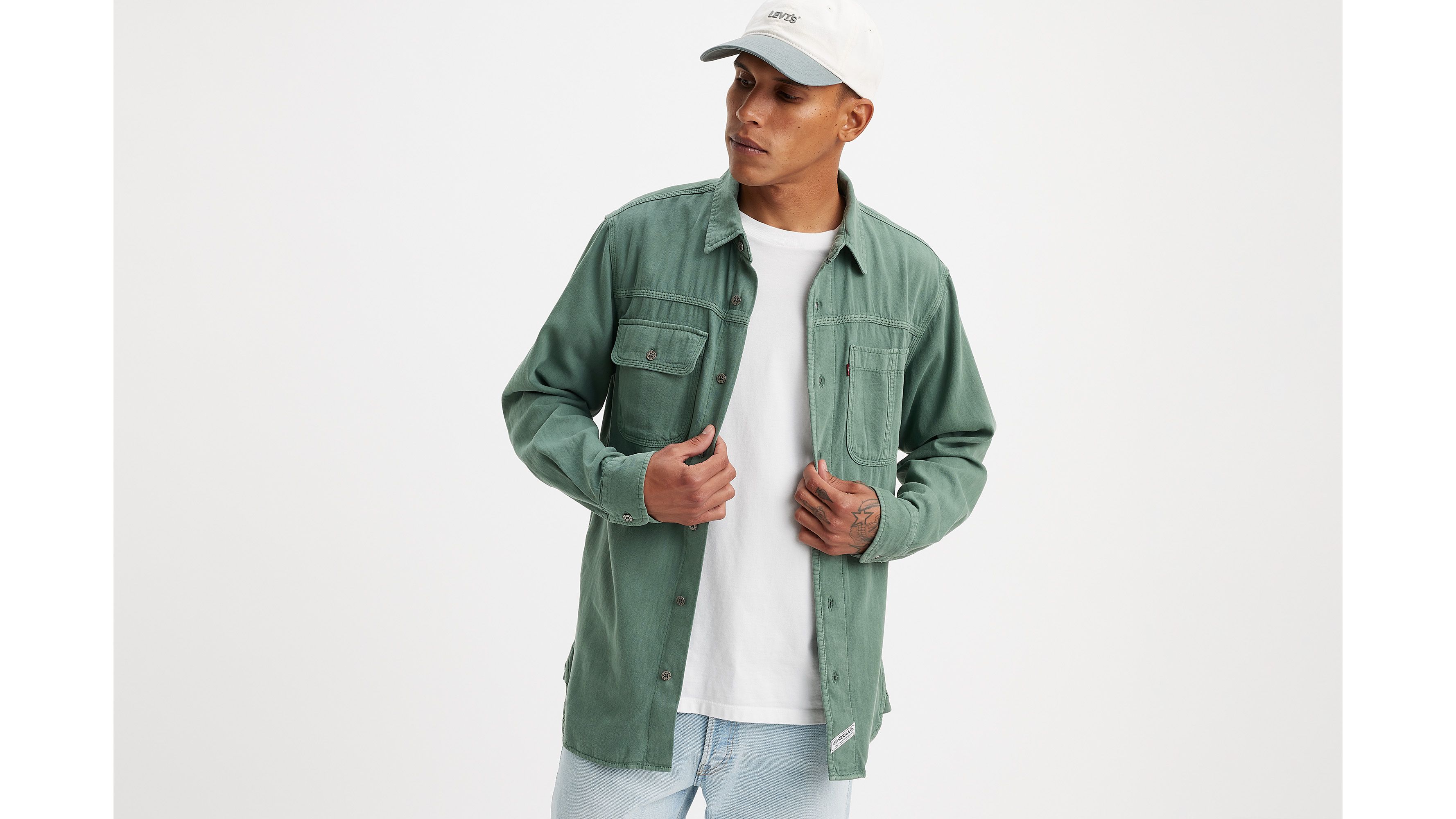 Long Sleeve Auburn Worker Shirt - Green | Levi's® LI