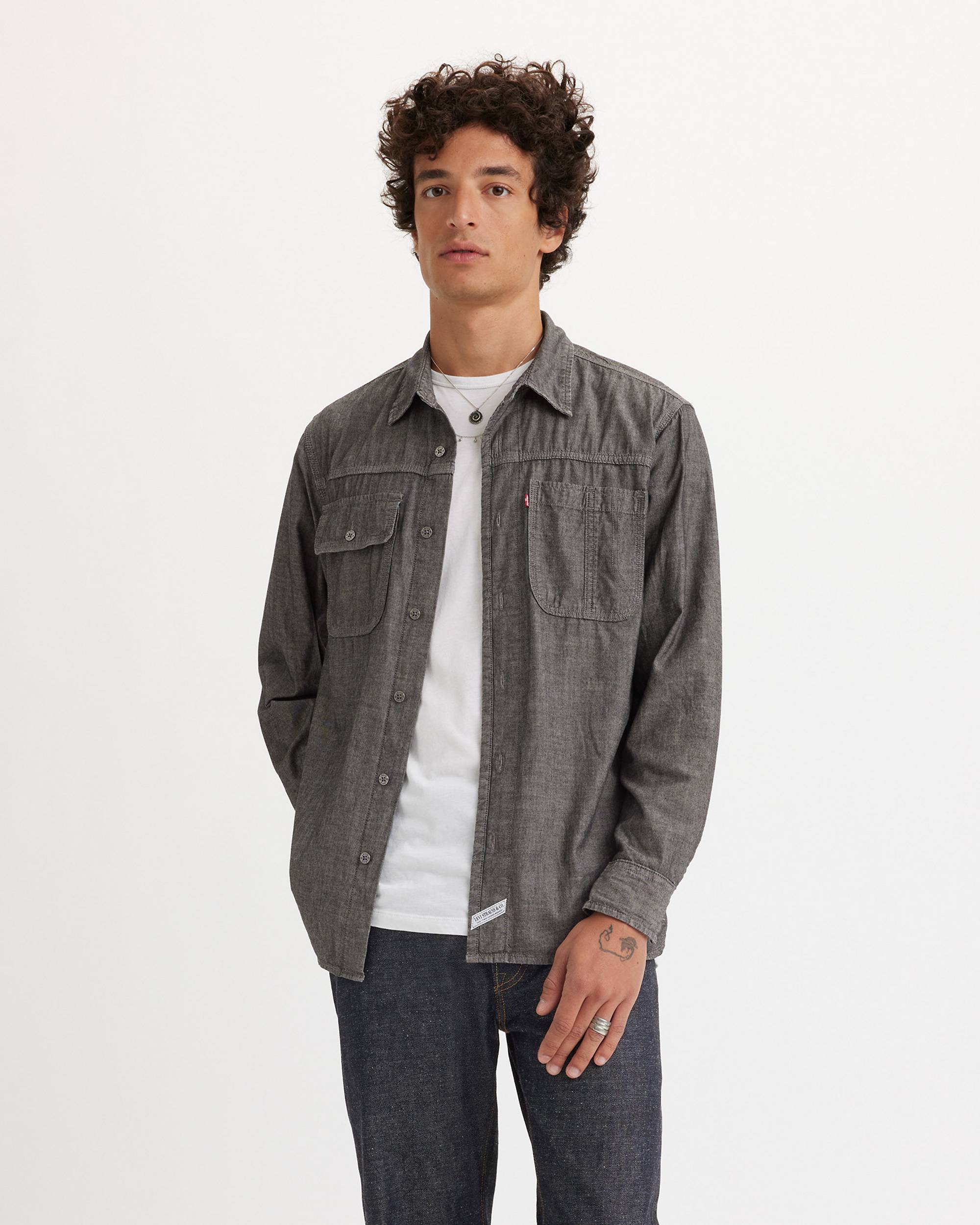 Long Sleeve Auburn Worker Shirt - Black | Levi's® US Long Sleeve Auburn Worker Shirt - Black | Levi's® US