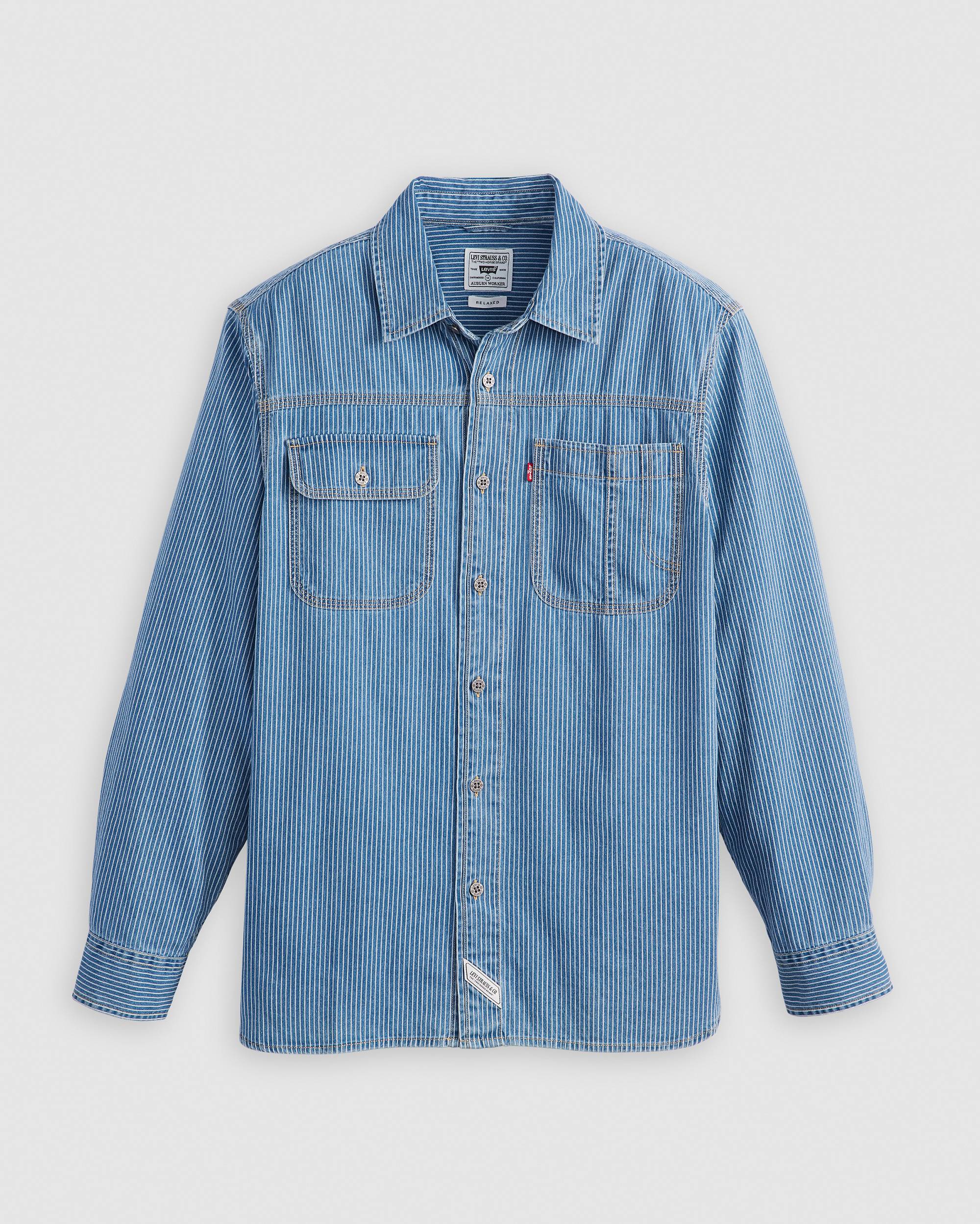 Long Sleeve Auburn Worker Shirt - Blue | Levi's® LI Long Sleeve Auburn Worker Shirt - Blue | Levi's® LI