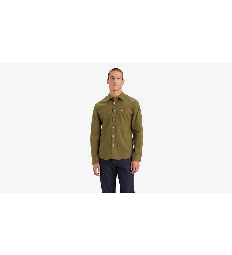 Long Sleeve Housemark Shirt - Green | Levi's® ES