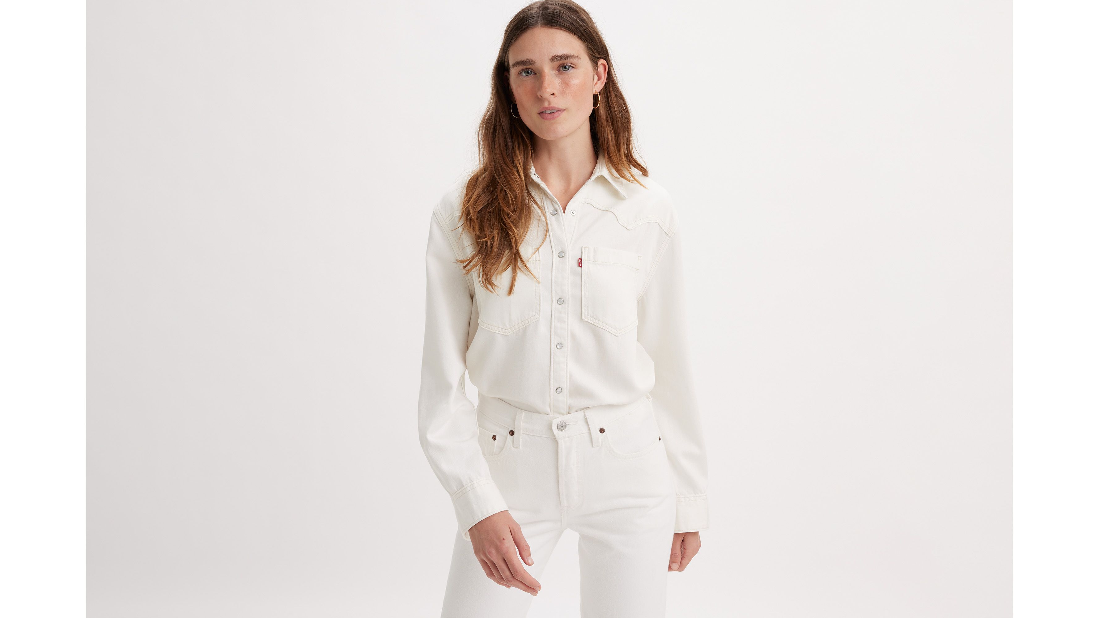 Teodora Western Shirt - White