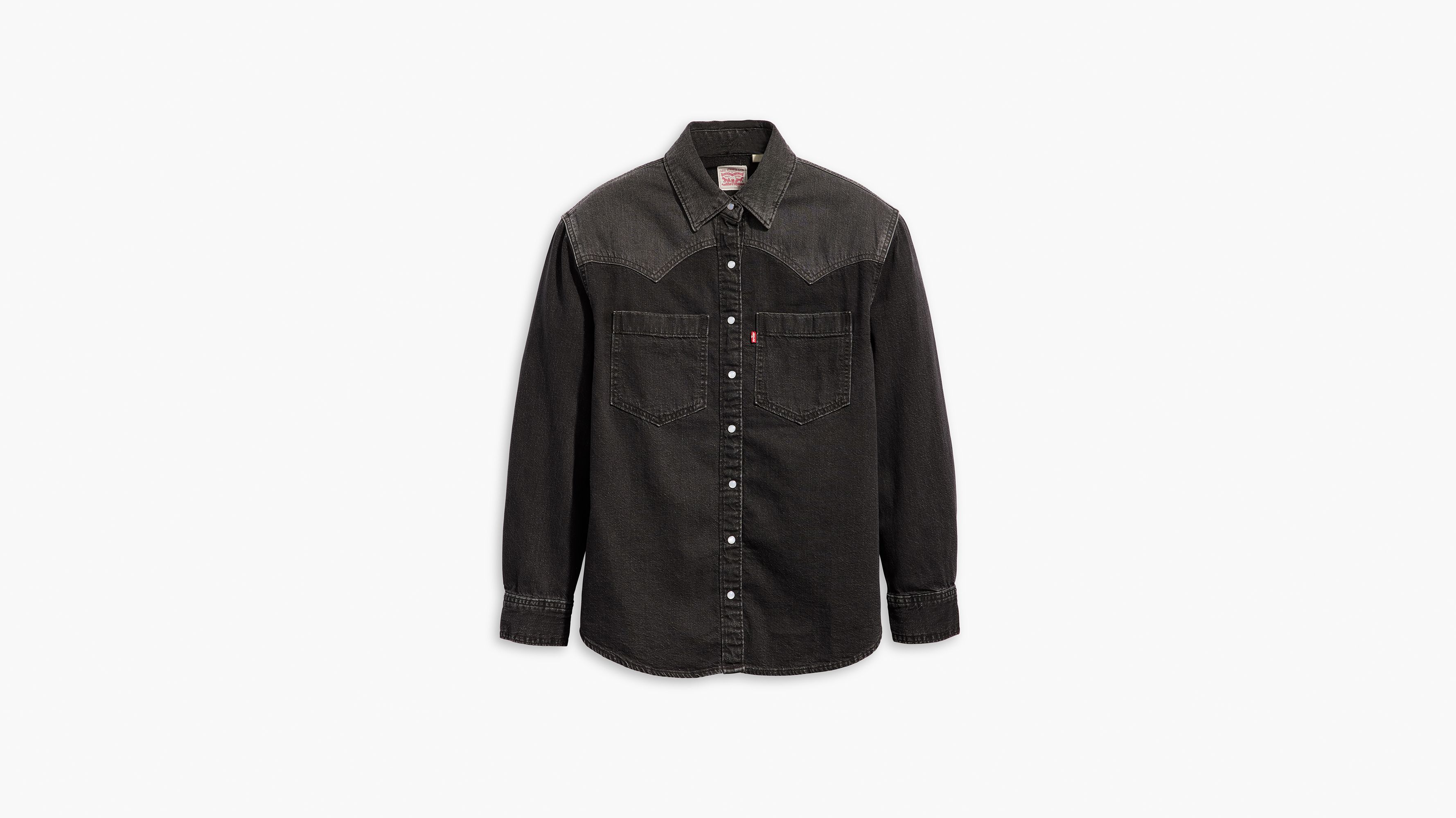 Levis black hot sale western shirt