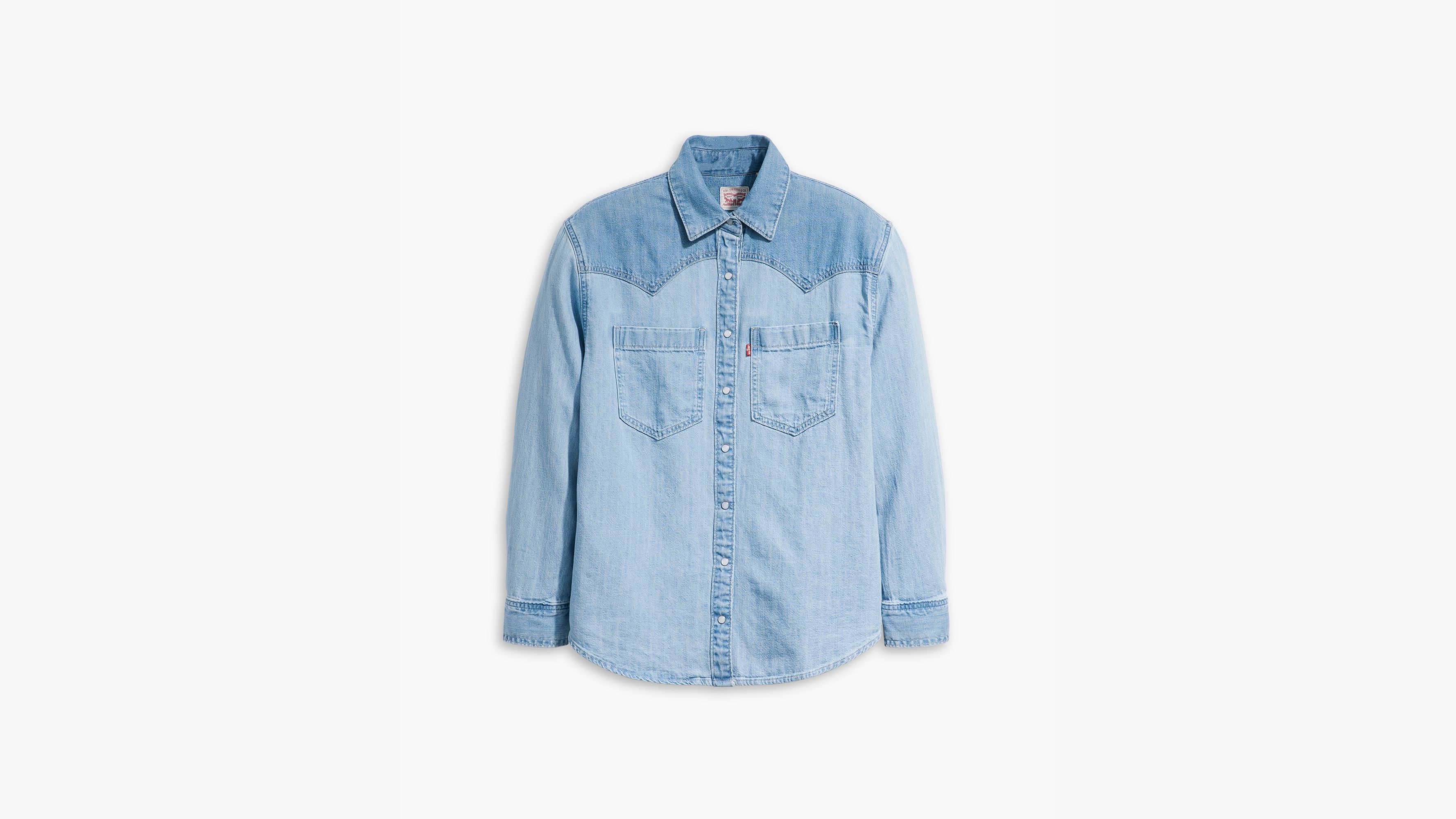 Levi's Teodora Western Snap-up Denim Shirt In Off To The Ranch