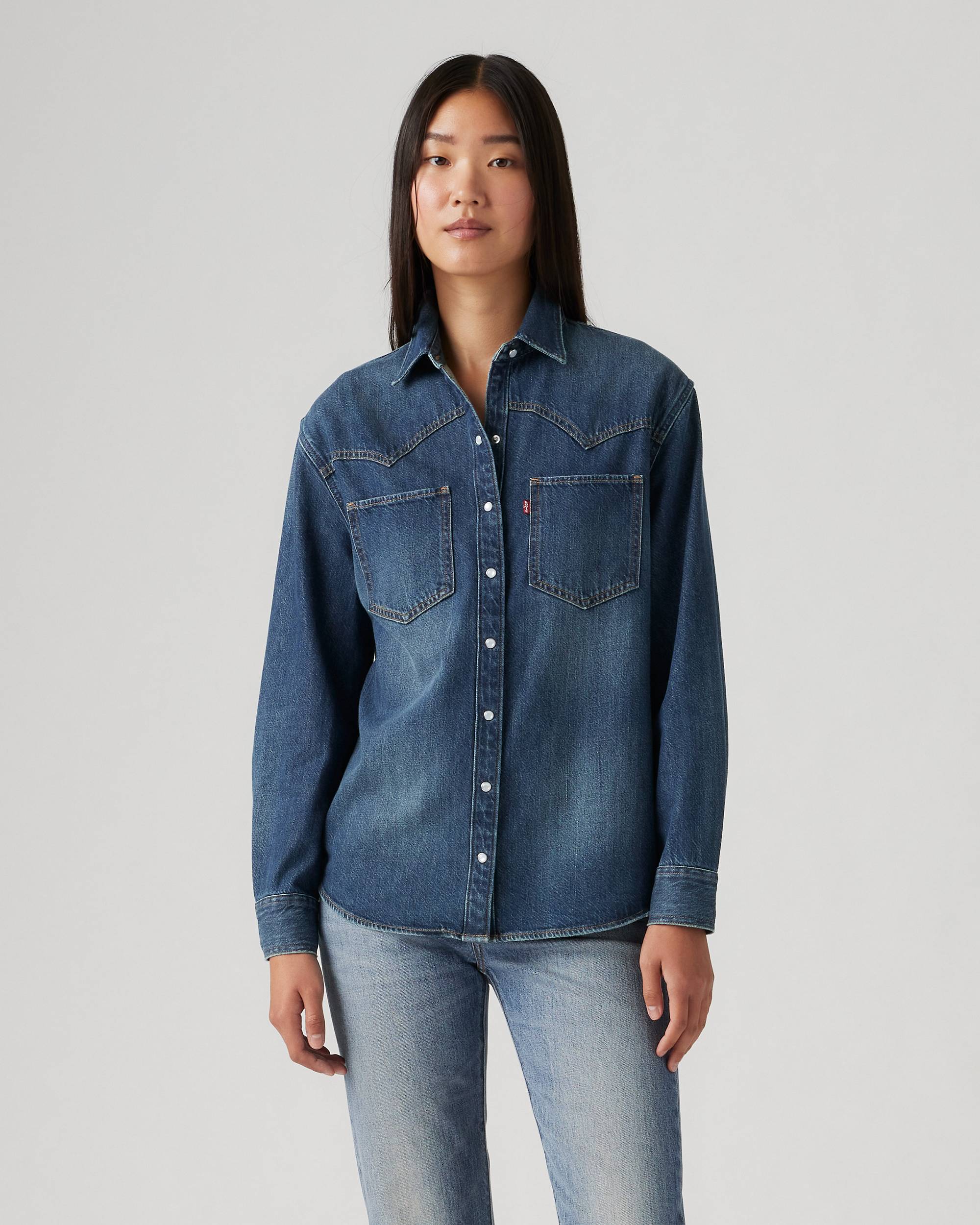 Teodora Western Shirt - Blue | Levi's® AT Teodora Western Shirt - Blue | Levi's® AT