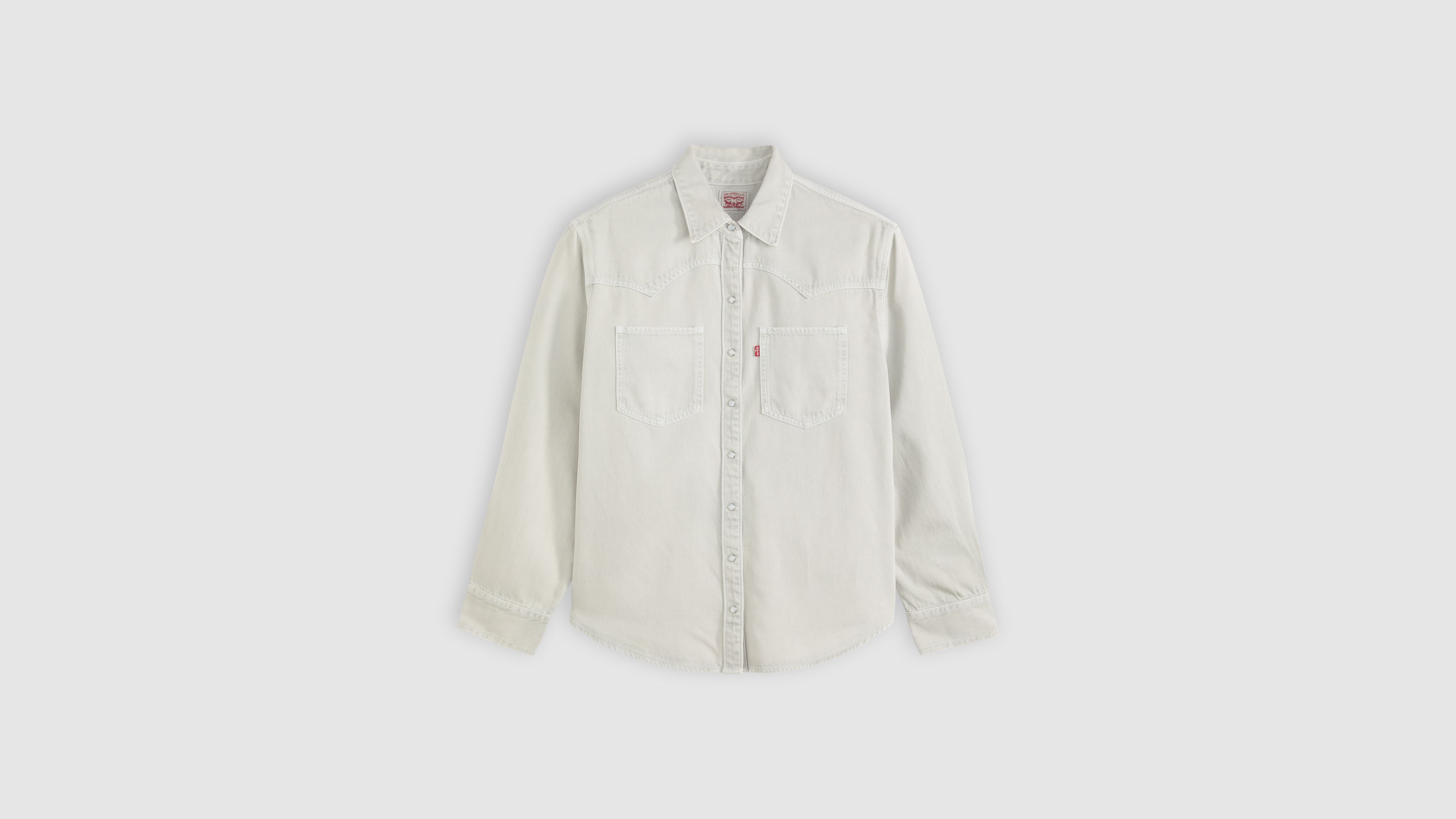 Levi's Teodora Western Shirt Chambray In Gray