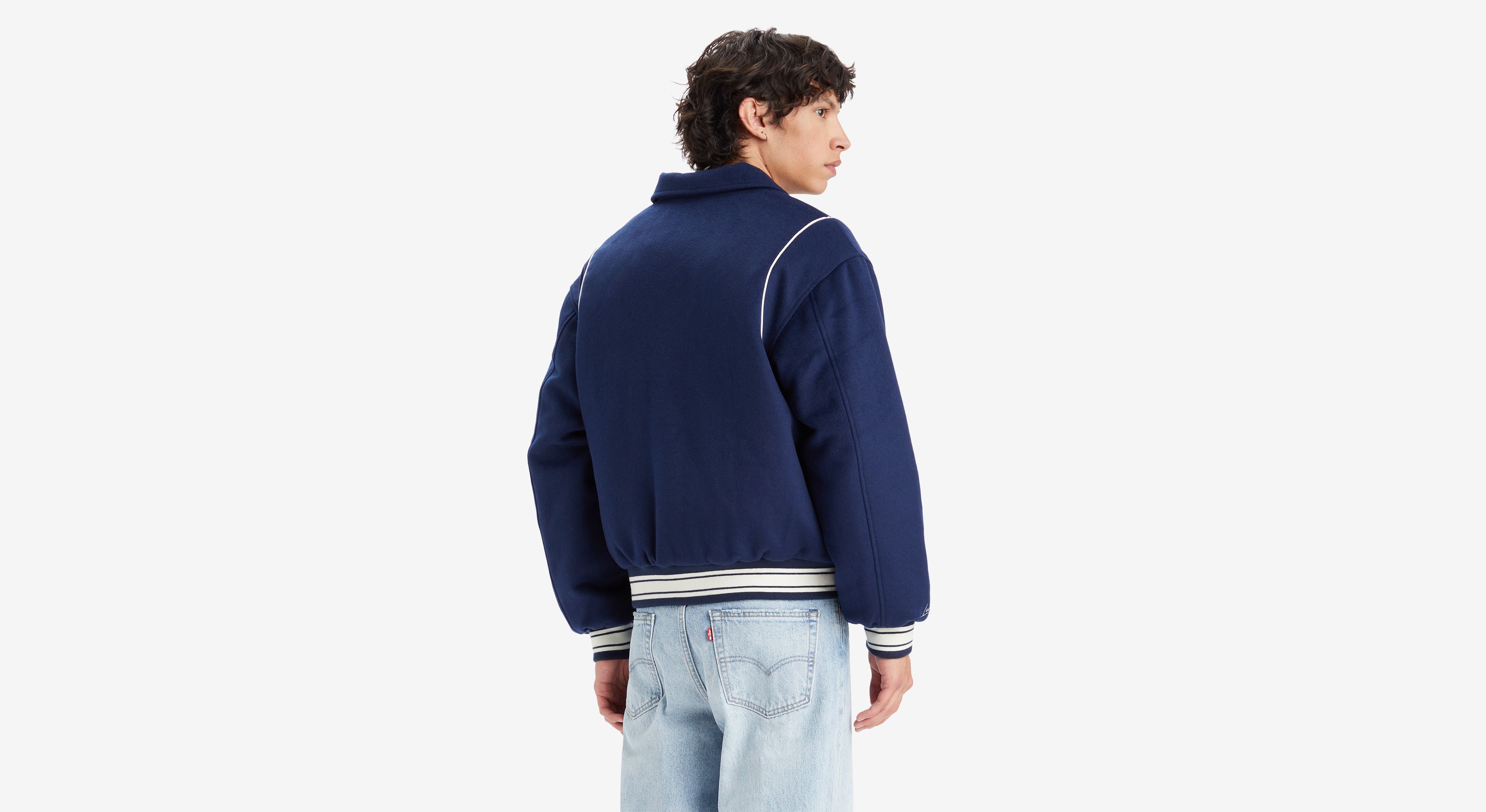 リーバイス SUTRO LETTERMAN JACKET スタジャン Sutro Letterman Jacket - Blue | Levi's® KZ
