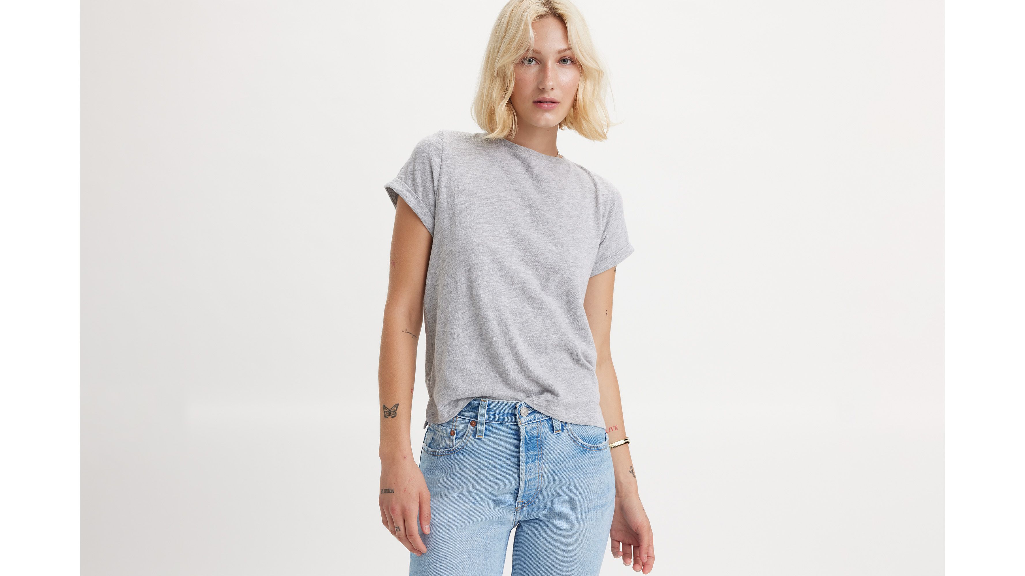 Margot Short Sleeve T-shirt - Grey | Levi's® US
