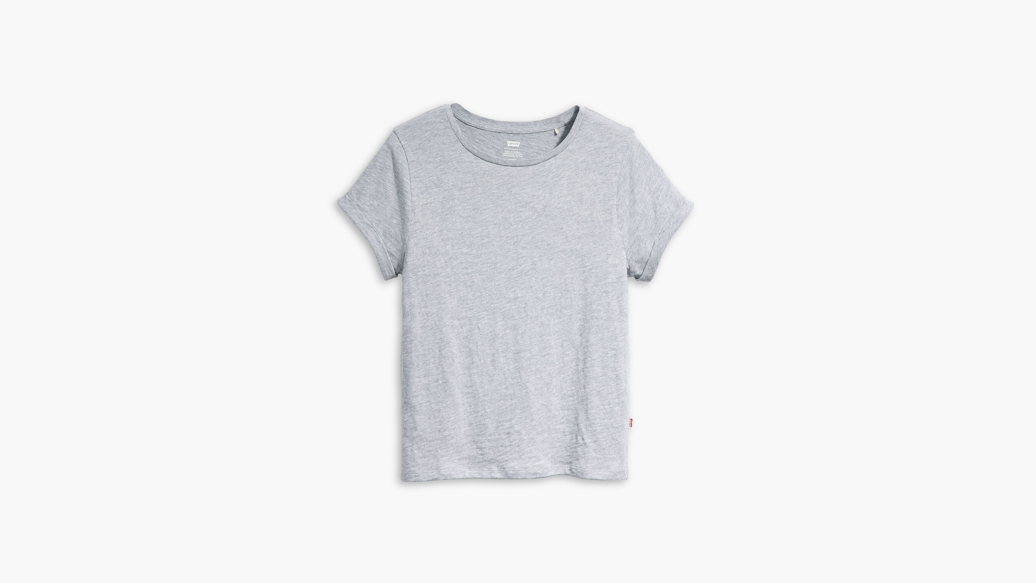 WOMEN'S SLIT SHORT SLEEVE TOP, Oyster Grey, T-Shirts & Tops