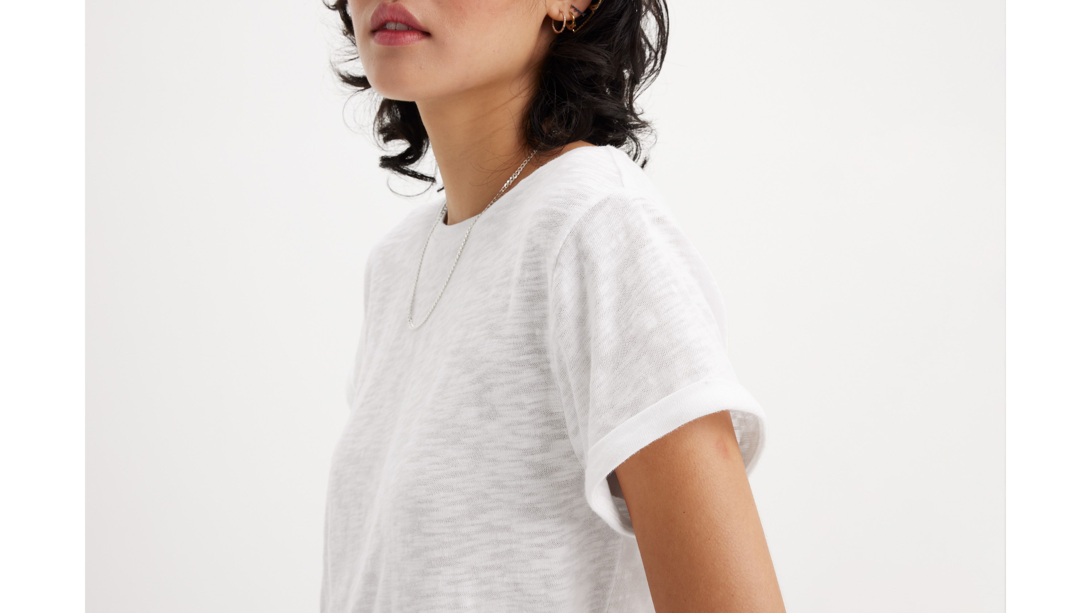 Levi's Margot Short Sleeve T-shirt In Egret