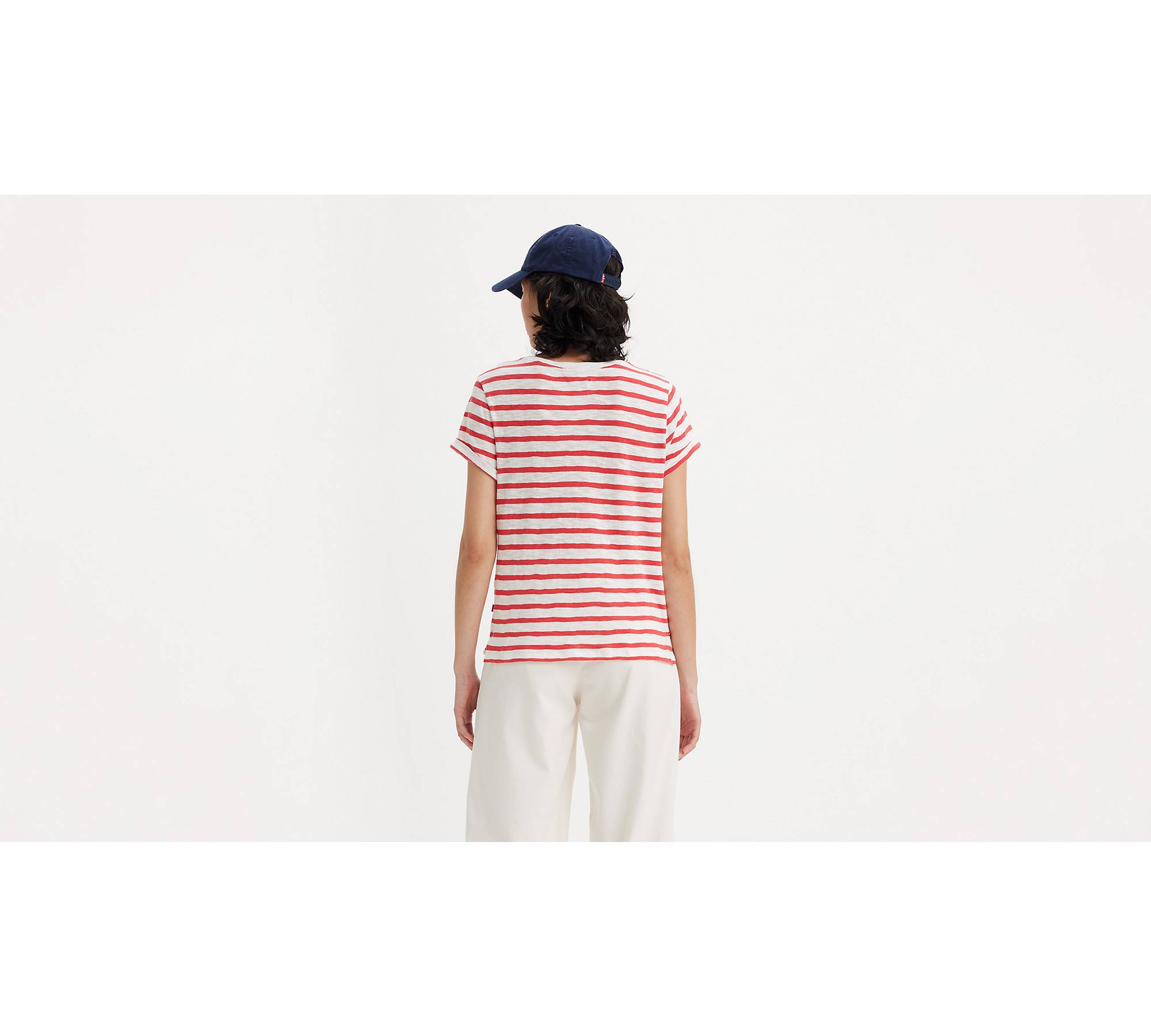 Striped Margot Short Sleeve T-shirt - Red | Levi's® US