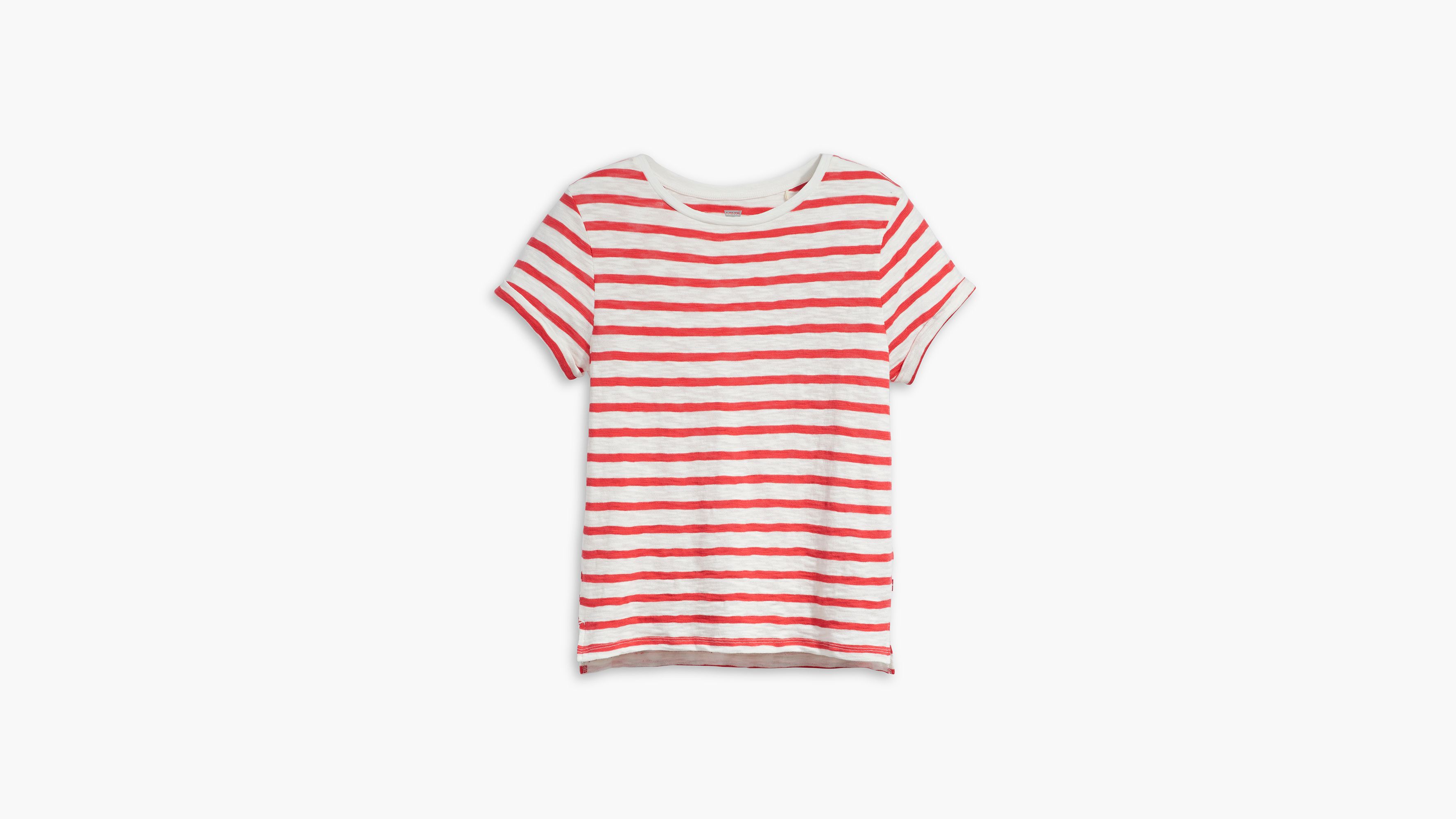 Striped Margot Short Sleeve T-shirt - Red | Levi's® US