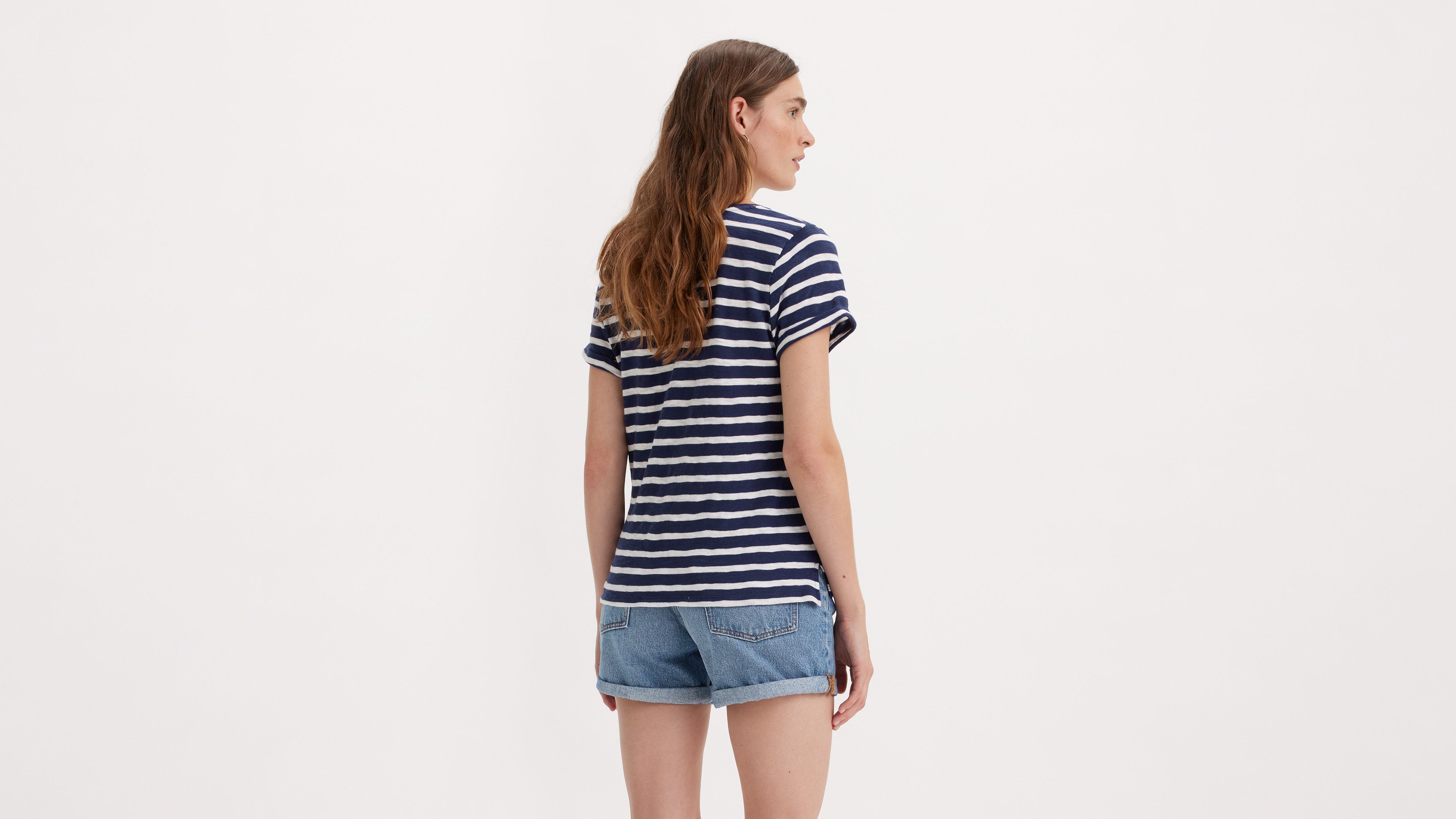 Levi's Striped Margot Short Sleeve T-shirt In Multi