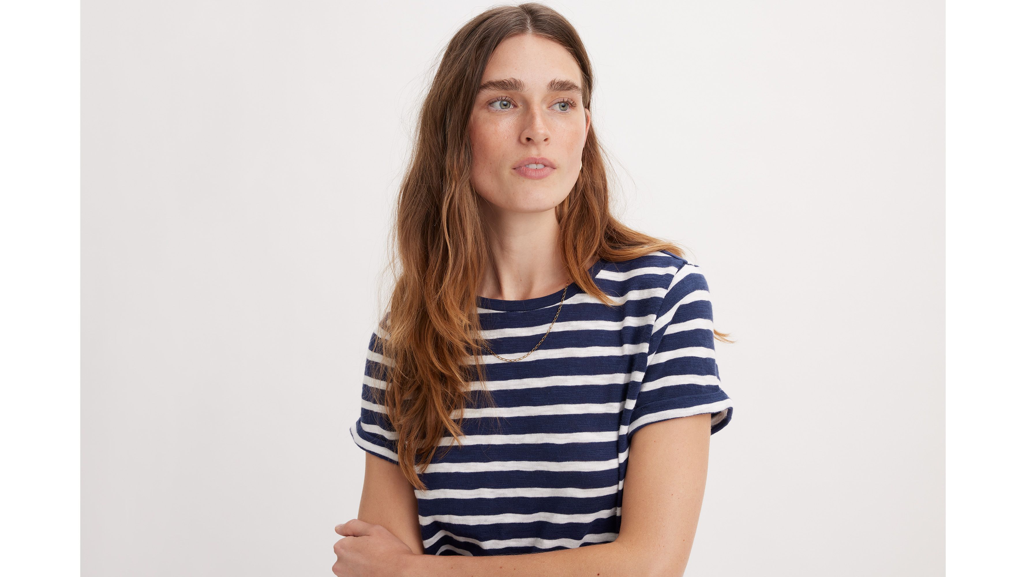 Levi's Striped Margot Short Sleeve T-shirt In Multi