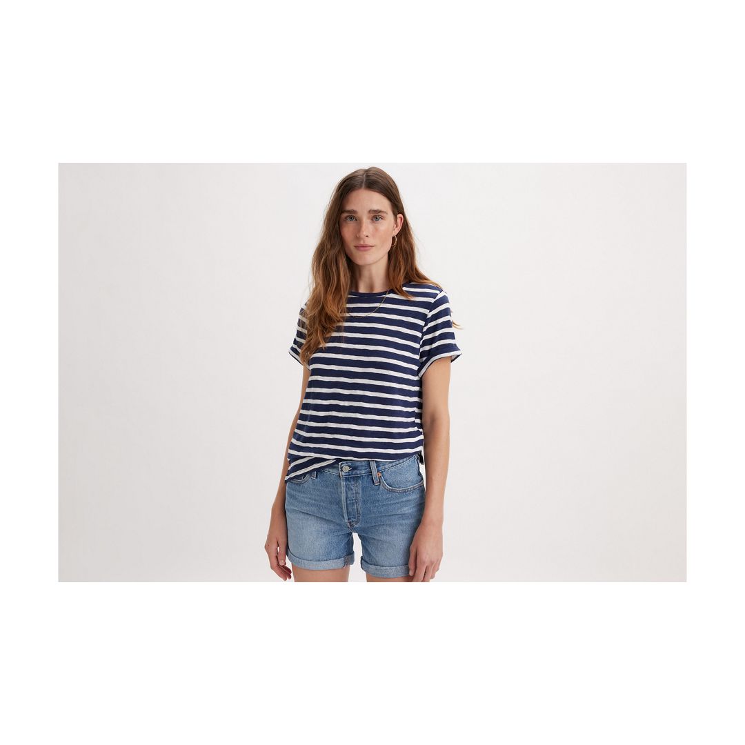 Levi's Striped Margot Short Sleeve T-shirt In Multi