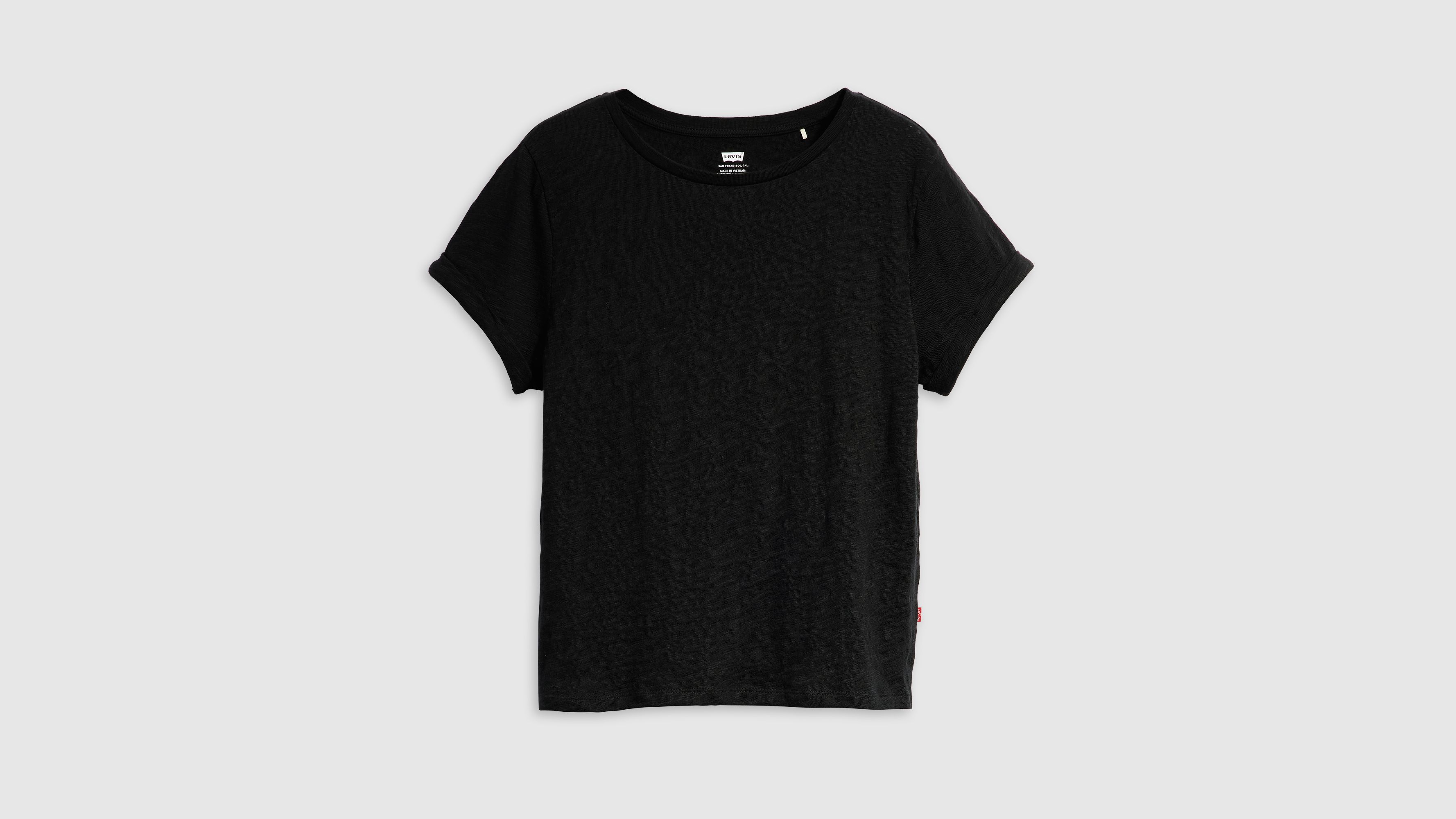 Levi's Margot Short Sleeve T-shirt In Anthracite Night