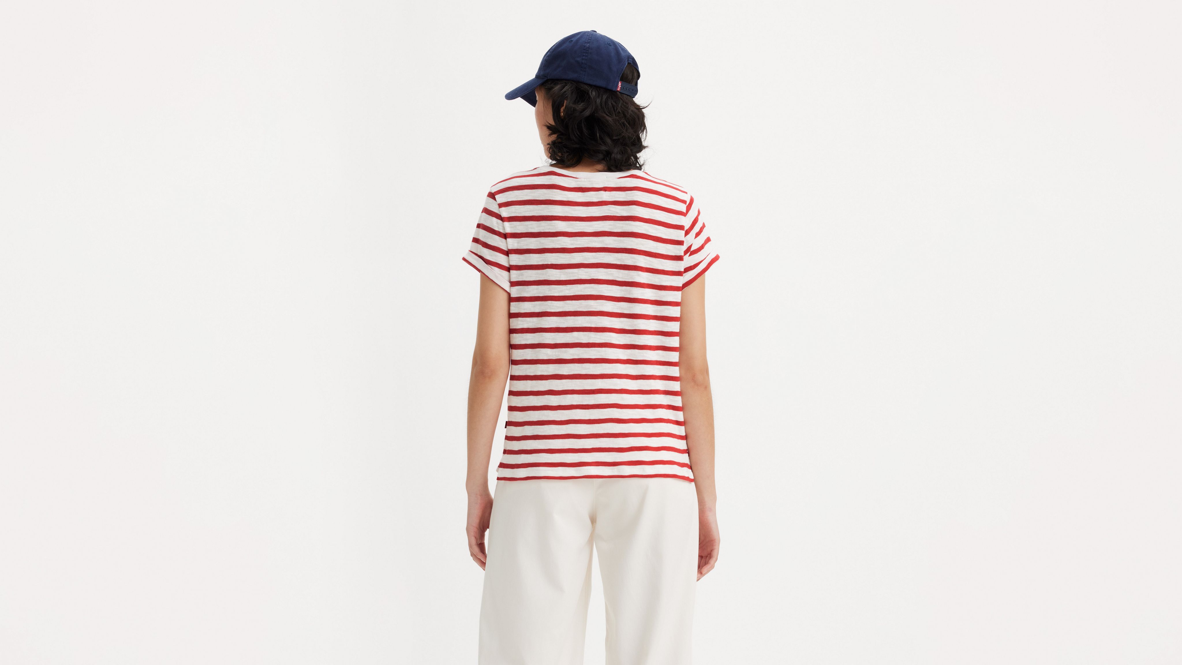 Levi's Margot Short Sleeve T-shirt In Captain Stripe
