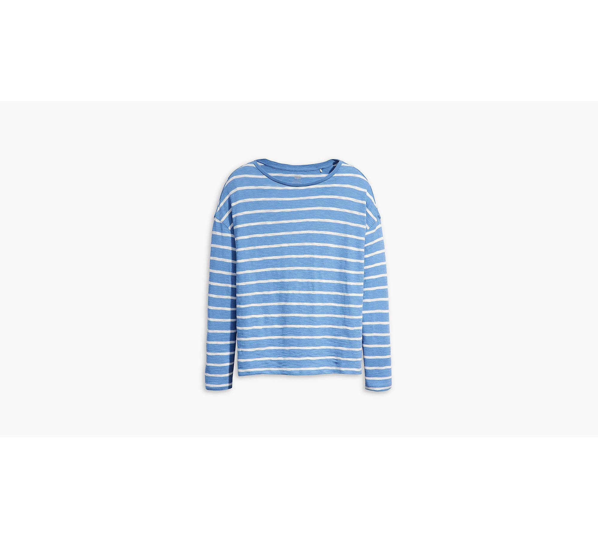 T-shirt Striped Long Blue | Levi\'s® Sleeve - US Margot