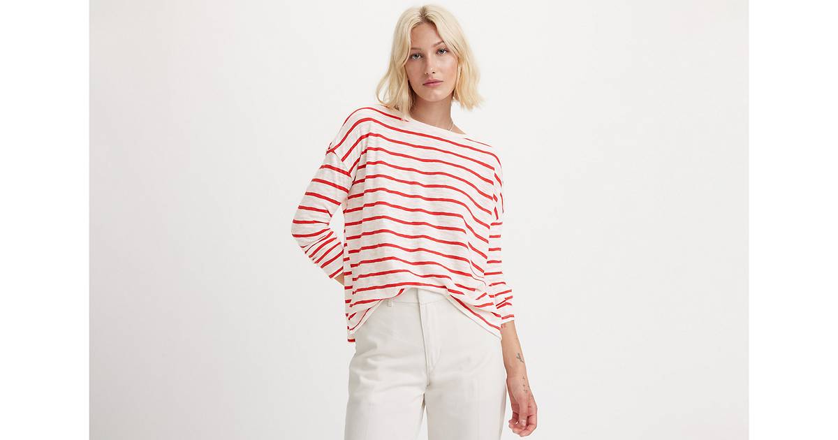 Margot Long Sleeve Tee - Red | Levi's® CY