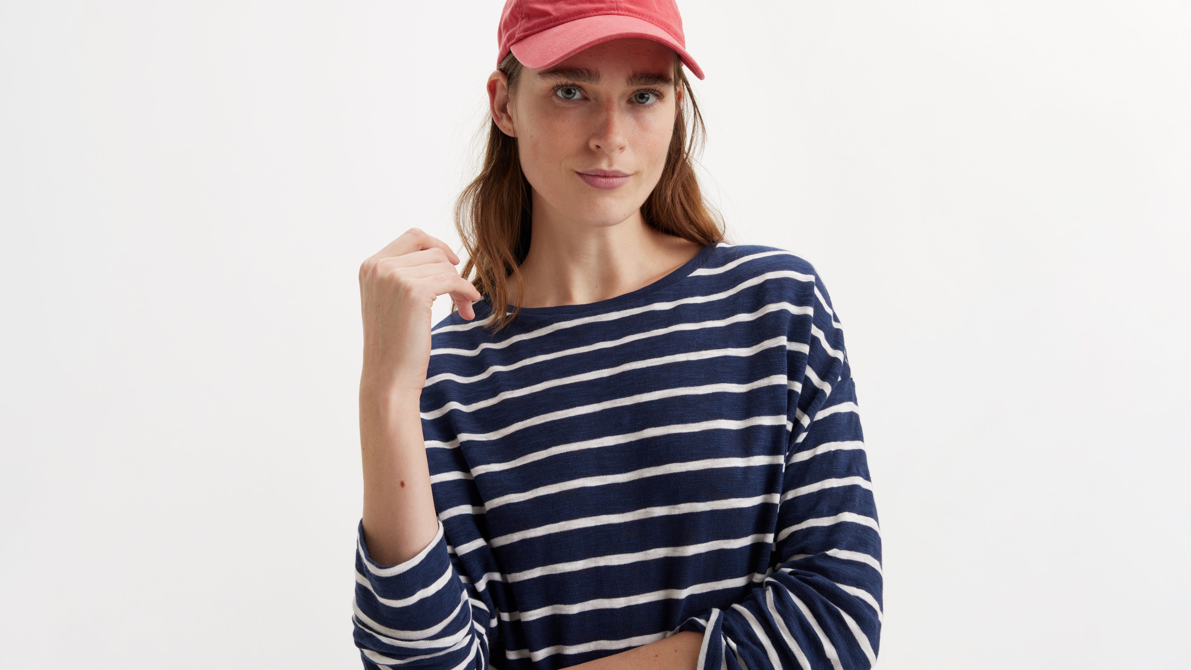 Striped Margot Long Sleeve T-shirt - Blue | Levi's® CA