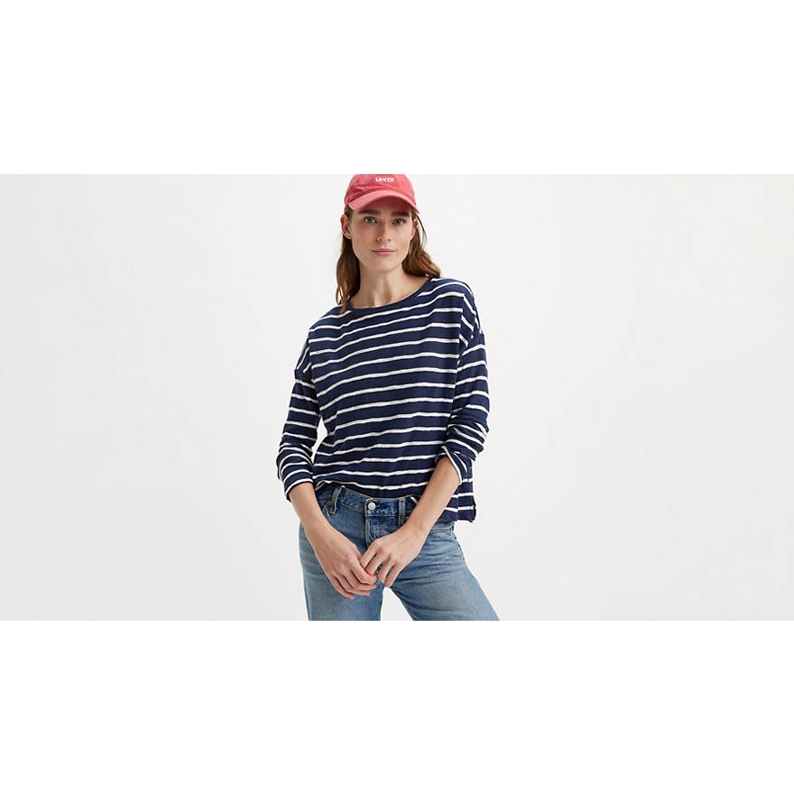 Striped Margot Long Sleeve T-Shirt 1