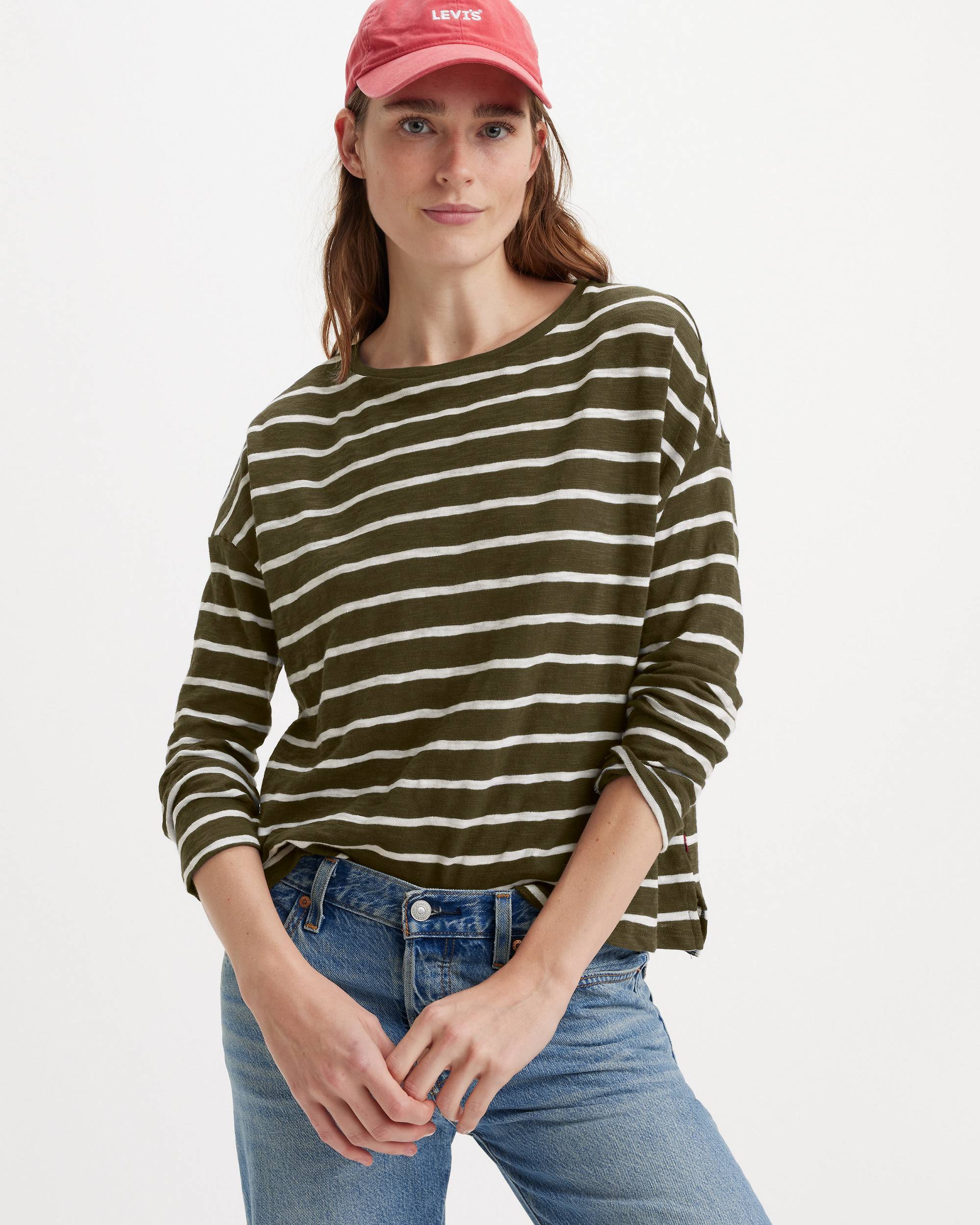 Margot Long Sleeve T-shirt - Green | Levi's® US Margot Long Sleeve T-shirt - Green | Levi's® US