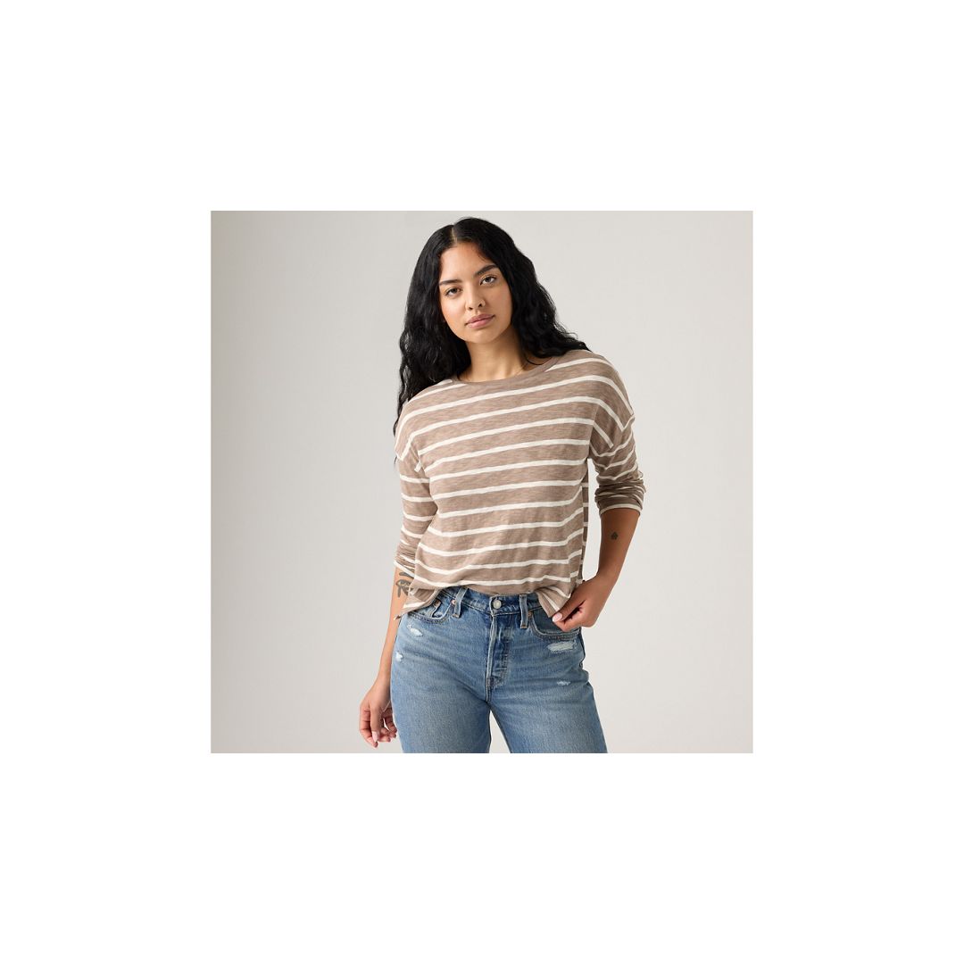 Levi's Margot Long-sleeve T-shirt In Brown