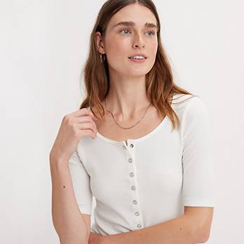 Dry Goods Waffle Button-Up Top 4