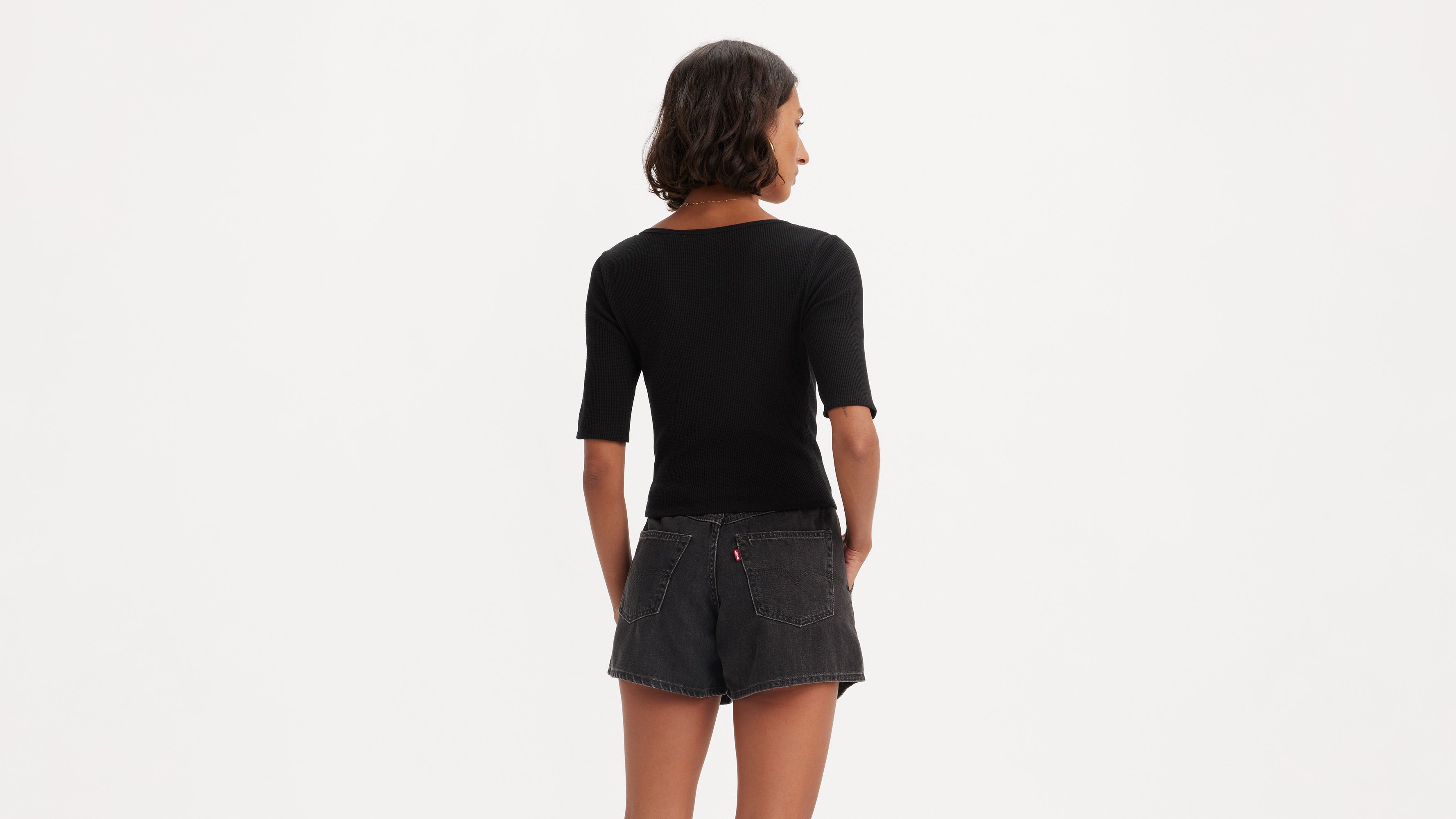 Dry Goods Waffle Top Met Knopen Zwart Levi's® NL