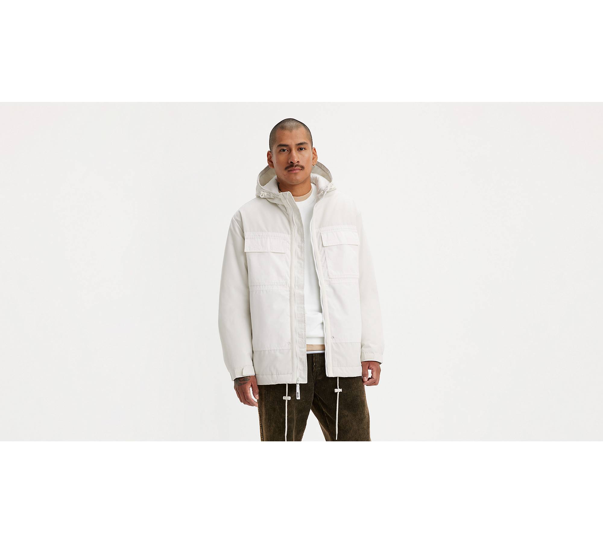 Tamalpais Hooded Jacket - White | Levi's® US