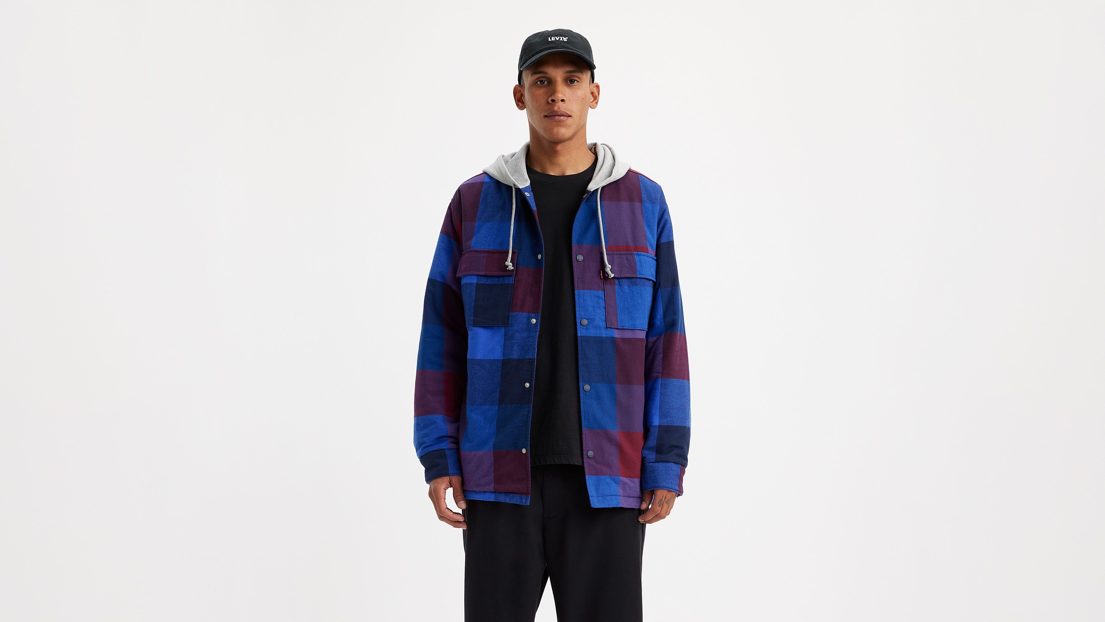 Hooded Jack Worker Overshirt - Blue | Levi's® KZ