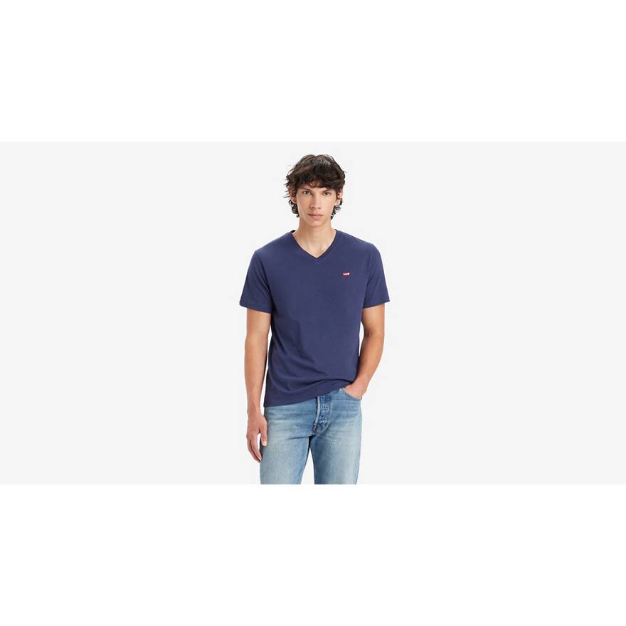 T-shirt classica Housemark con scollo a V 1