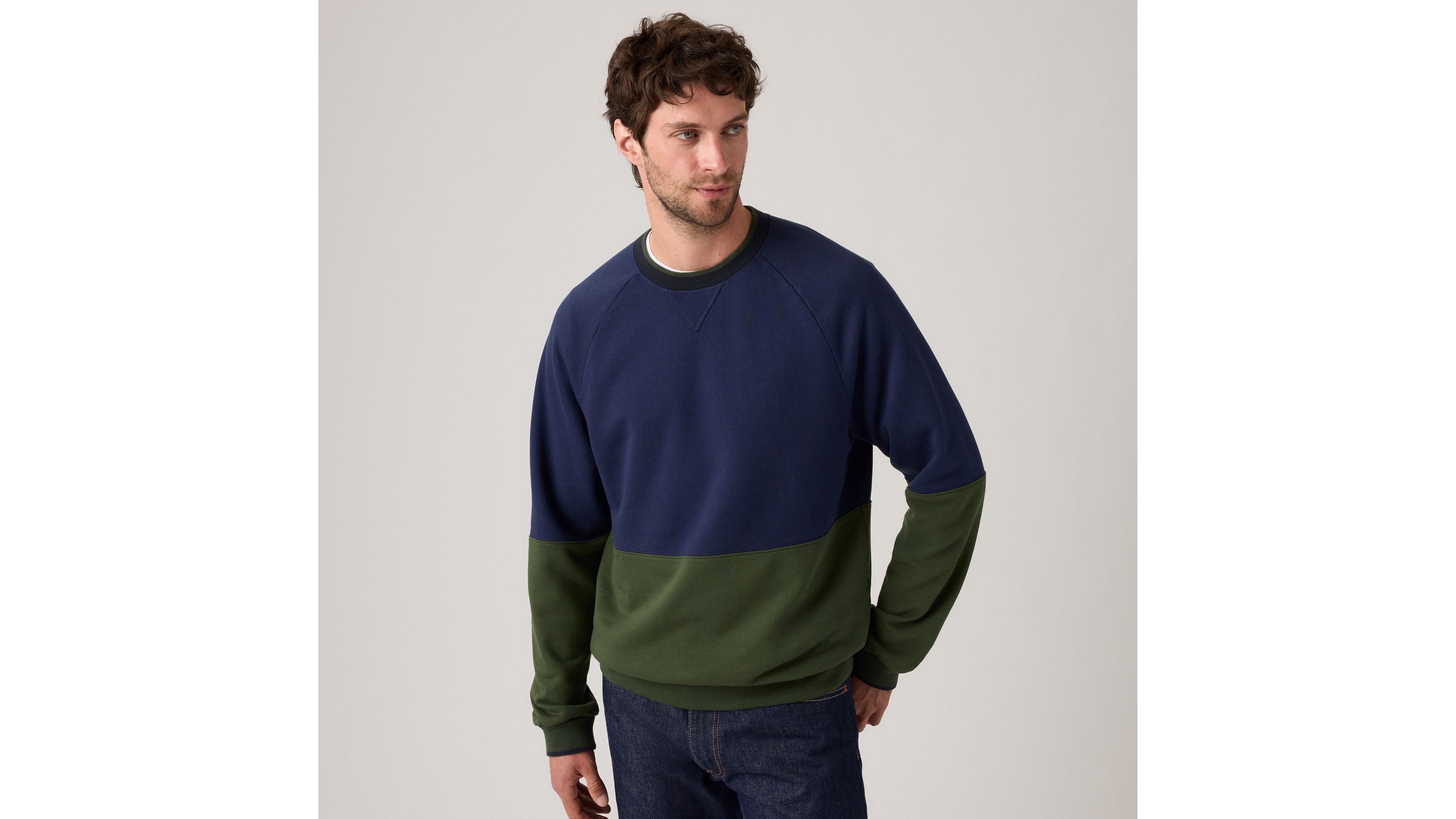 Levi's Red Tab Crewneck Sweatshirt In Blue