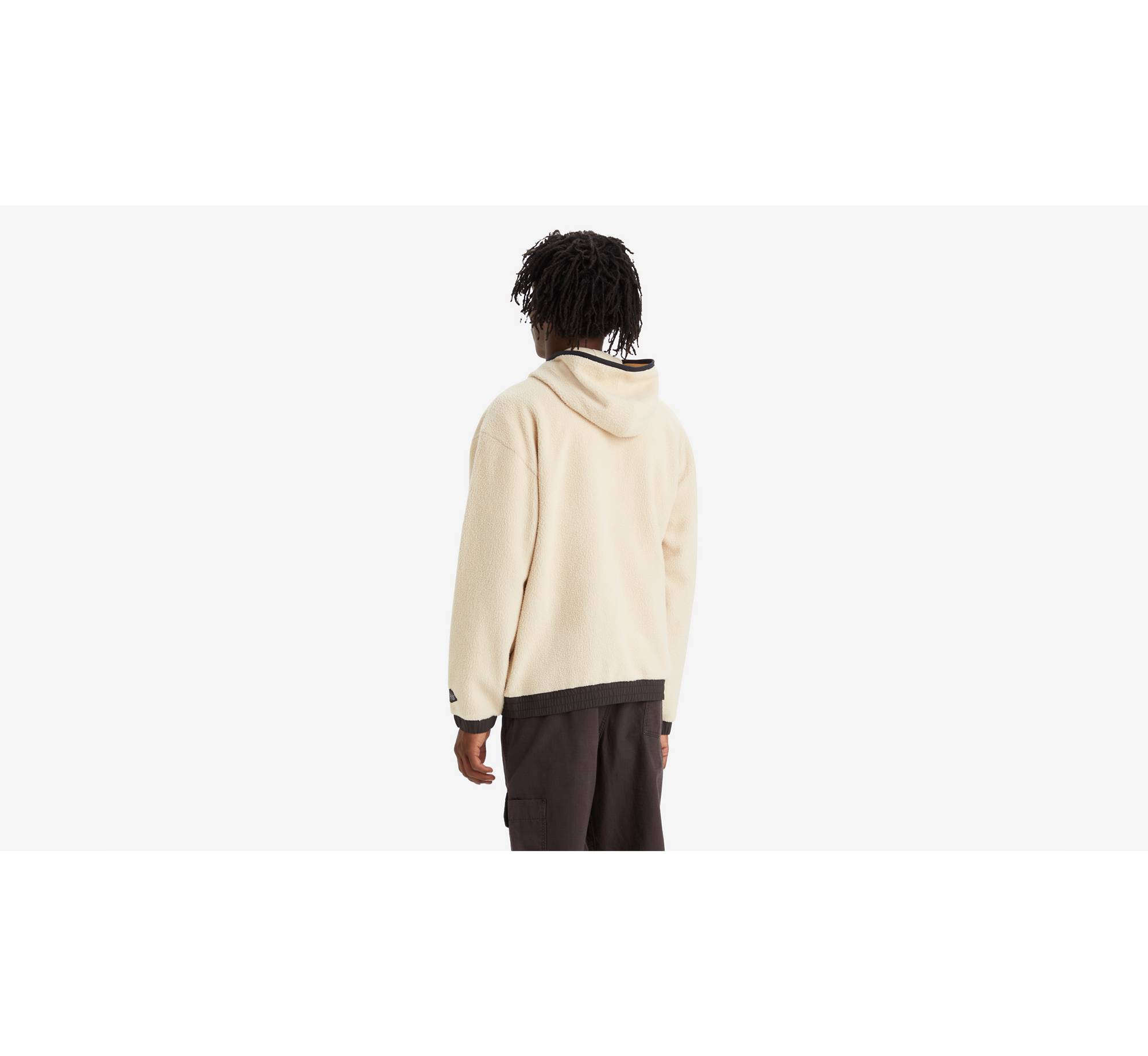 Hooded Sherpa Zip-up Sweatshirt - Neutral | Levi's® IE