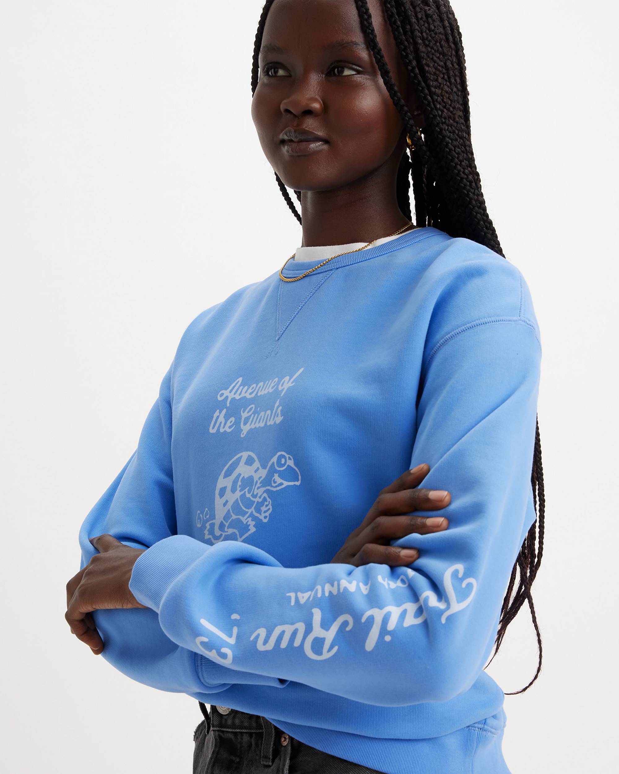 Graphic Signature Crewneck Sweatshirt - Blue | Levi's® US Graphic Signature Crewneck Sweatshirt - Blue | Levi's® US
