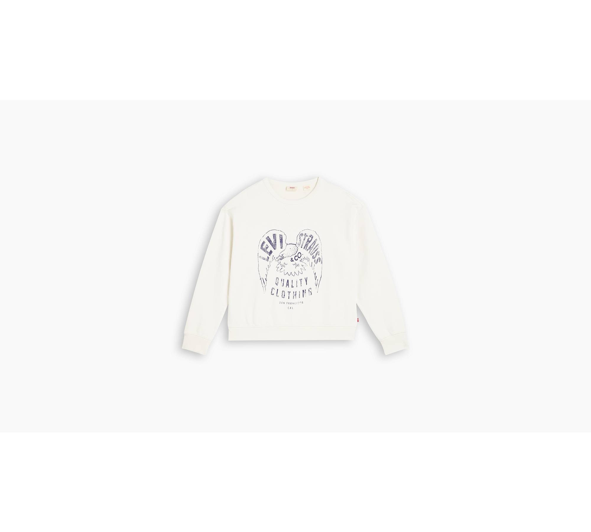Graphic Signature Crewneck Sweatshirt - White | Levi's® US
