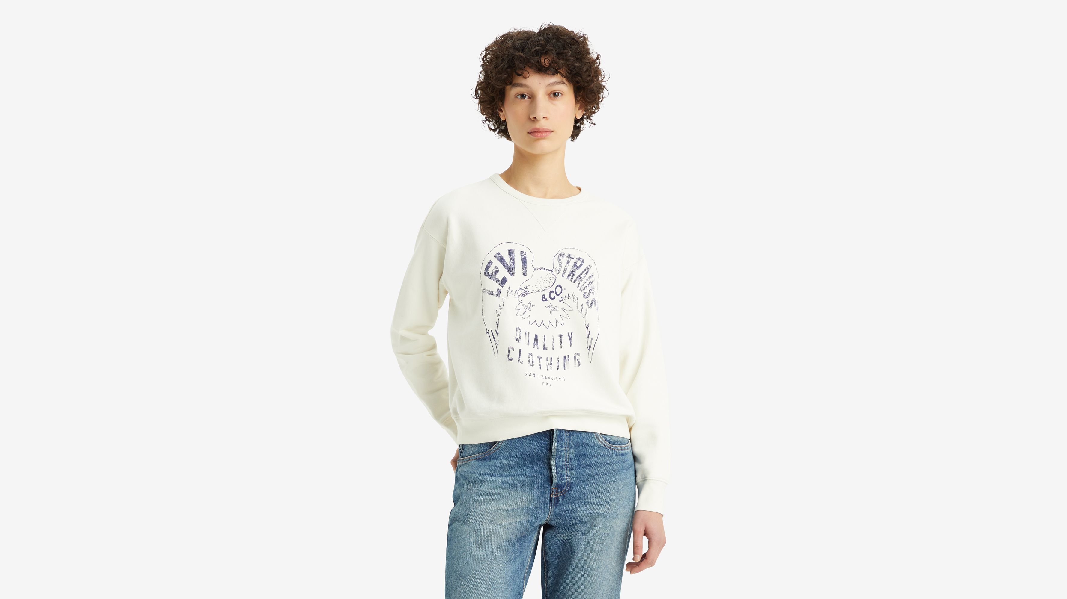 Levis icon crew sweatshirt on sale