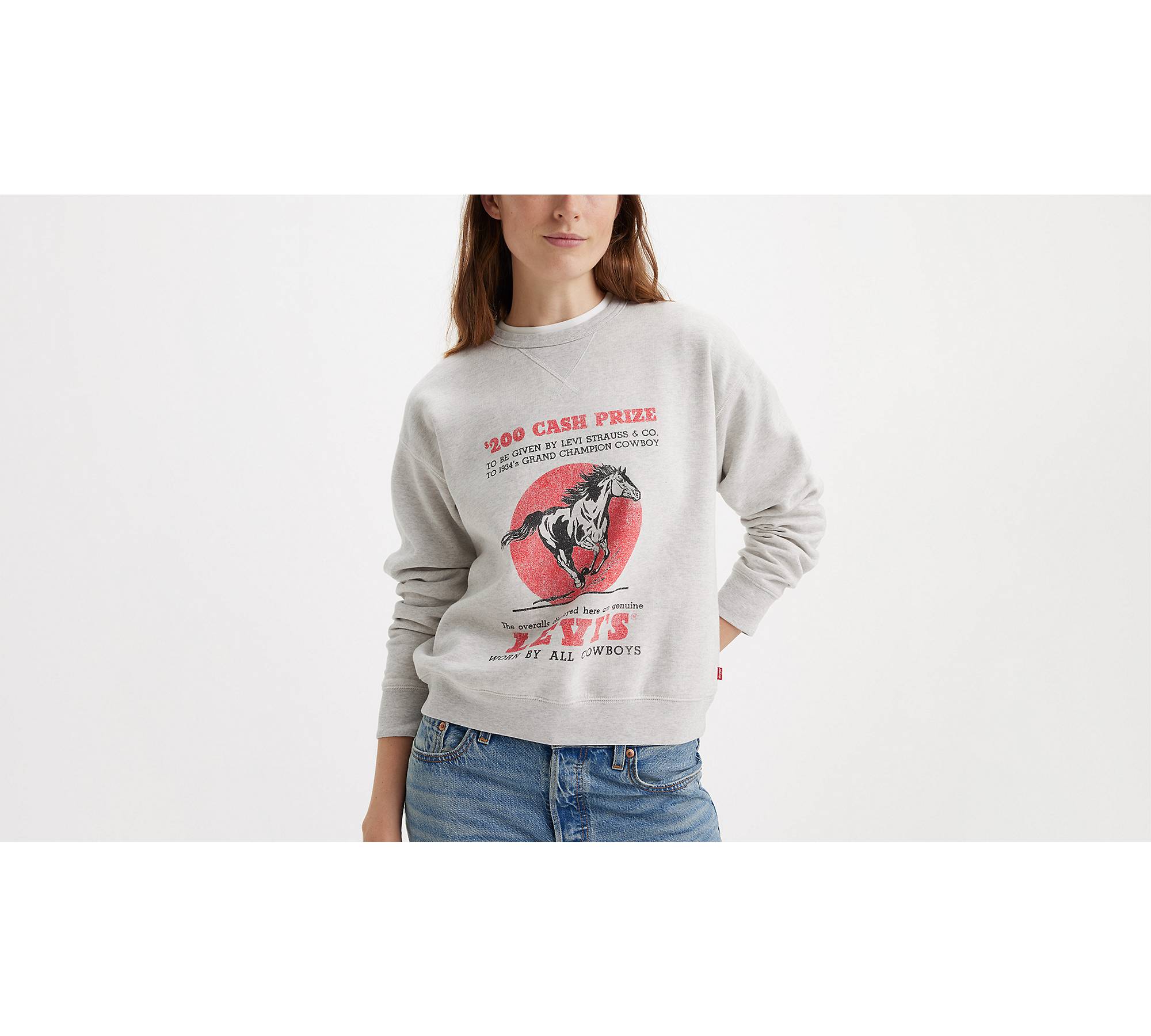 Graphic Signature Crewneck Sweatshirt - Grey | Levi's® US
