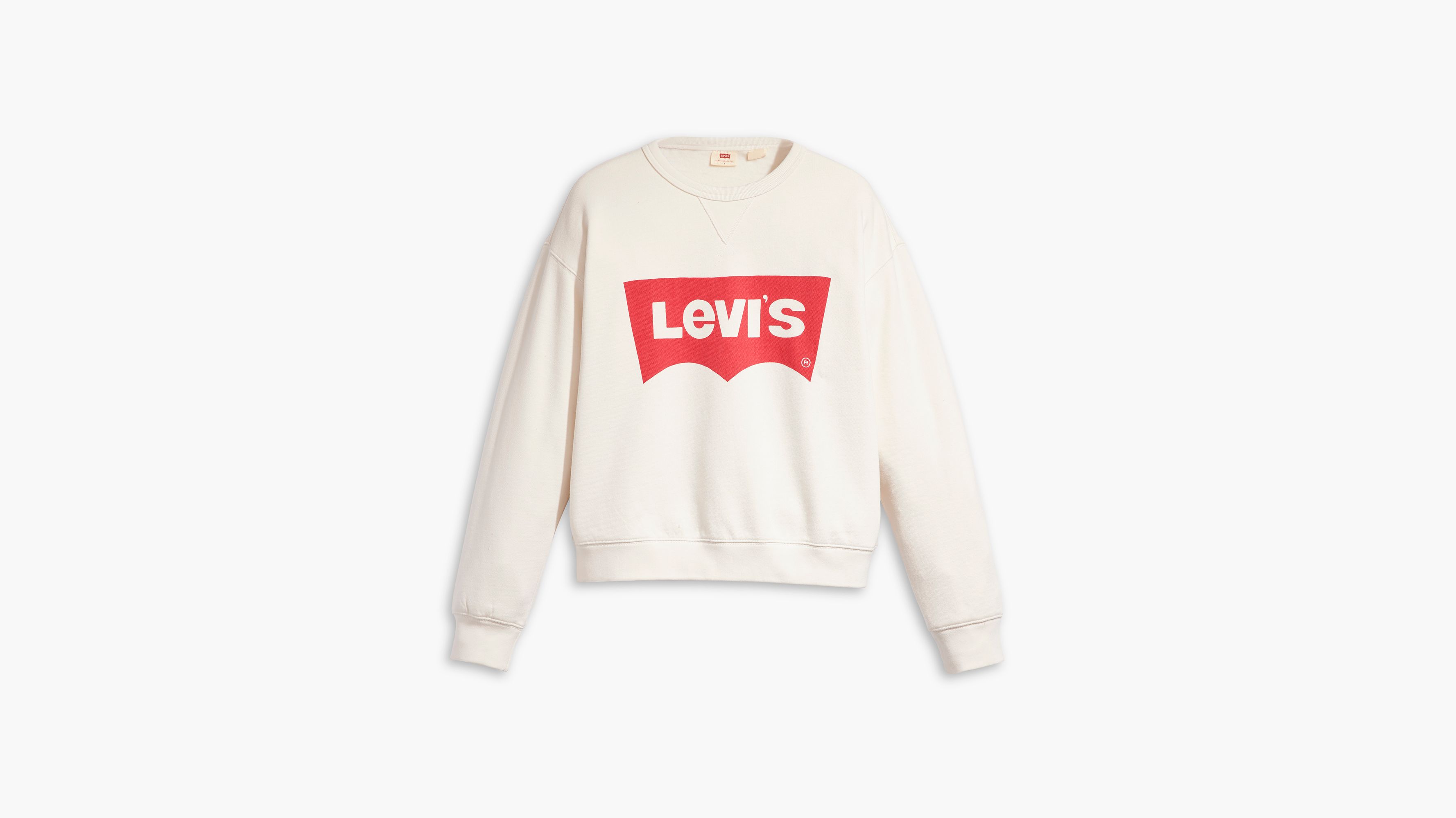 White best sale levi's sweatshirt