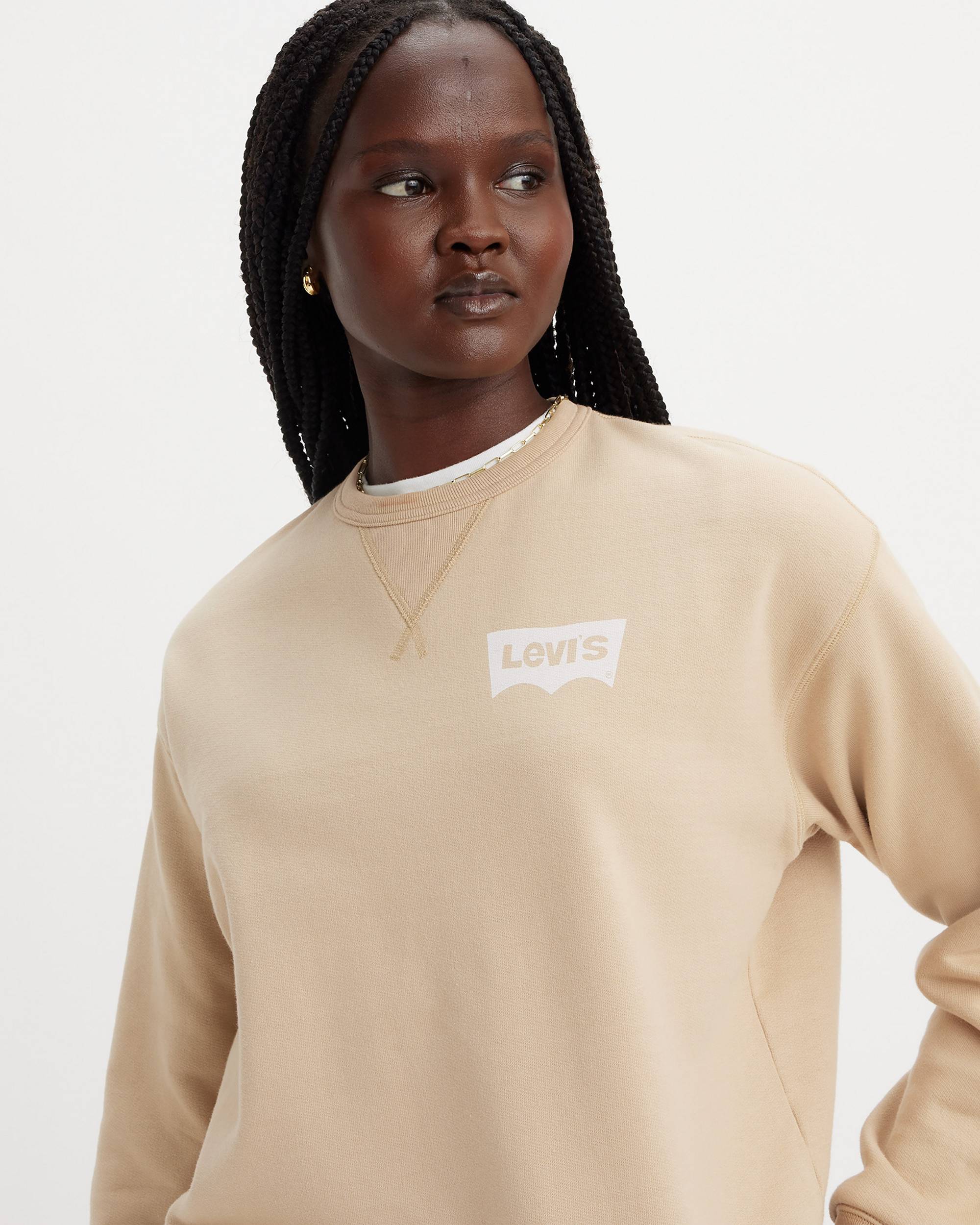Graphic Signature Crewneck Sweatshirt - Neutral | Levi's® BG Graphic Signature Crewneck Sweatshirt - Neutral | Levi's® BG