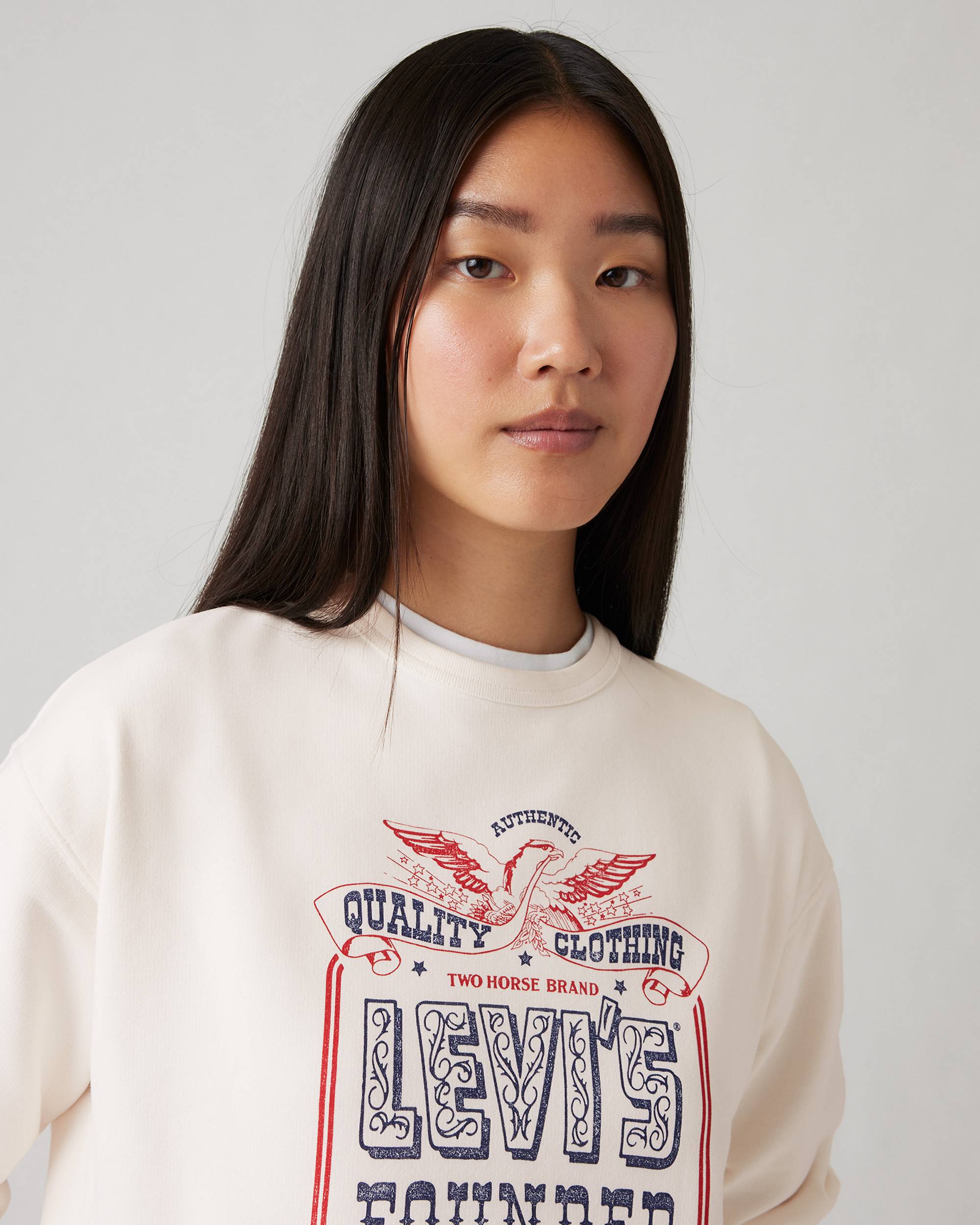 Graphic Heritage Crewneck Sweatshirt - White | Levi's® US Graphic Heritage Crewneck Sweatshirt - White | Levi's® US