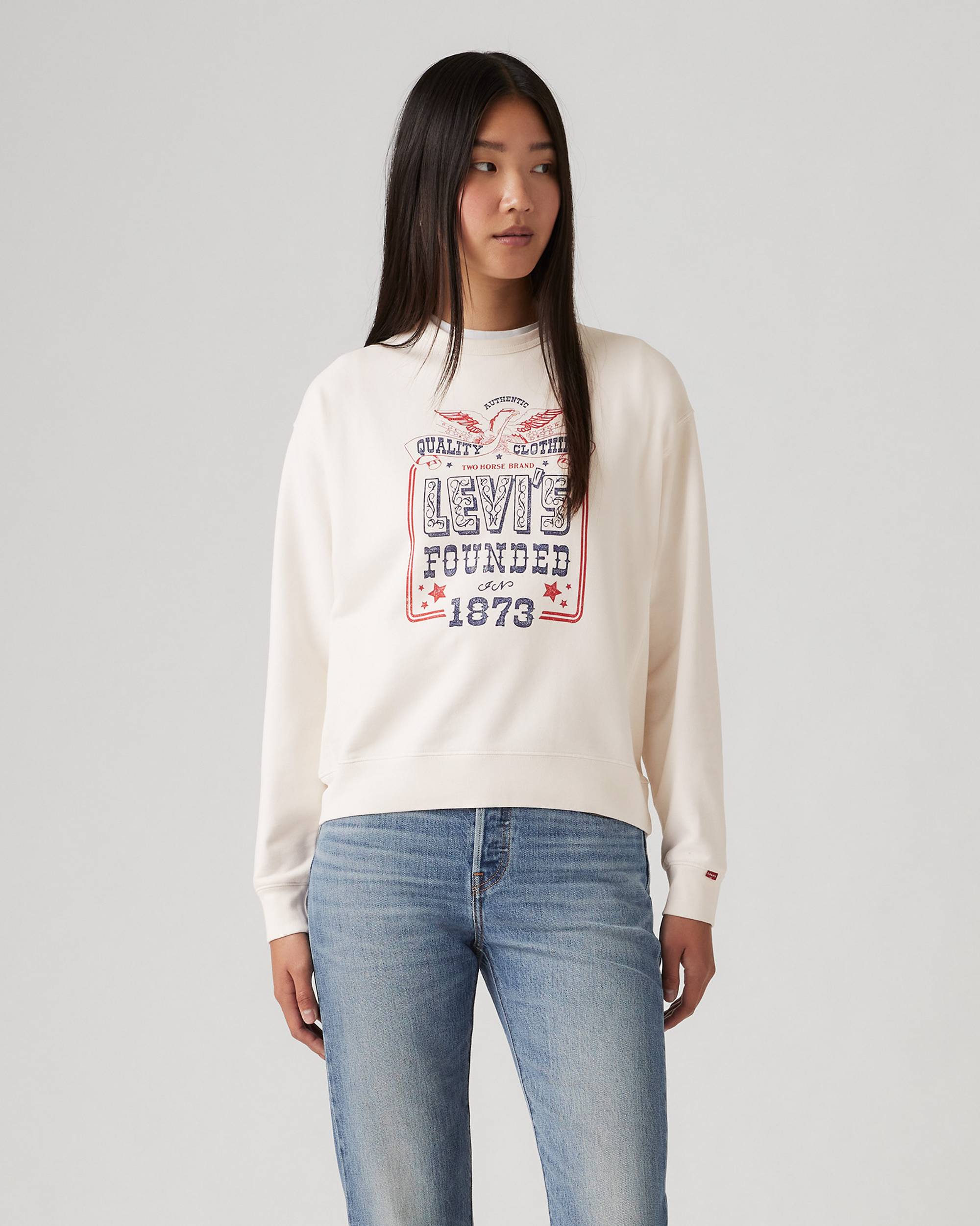 Graphic Heritage Crewneck Sweatshirt - White | Levi's® US Graphic Heritage Crewneck Sweatshirt - White | Levi's® US
