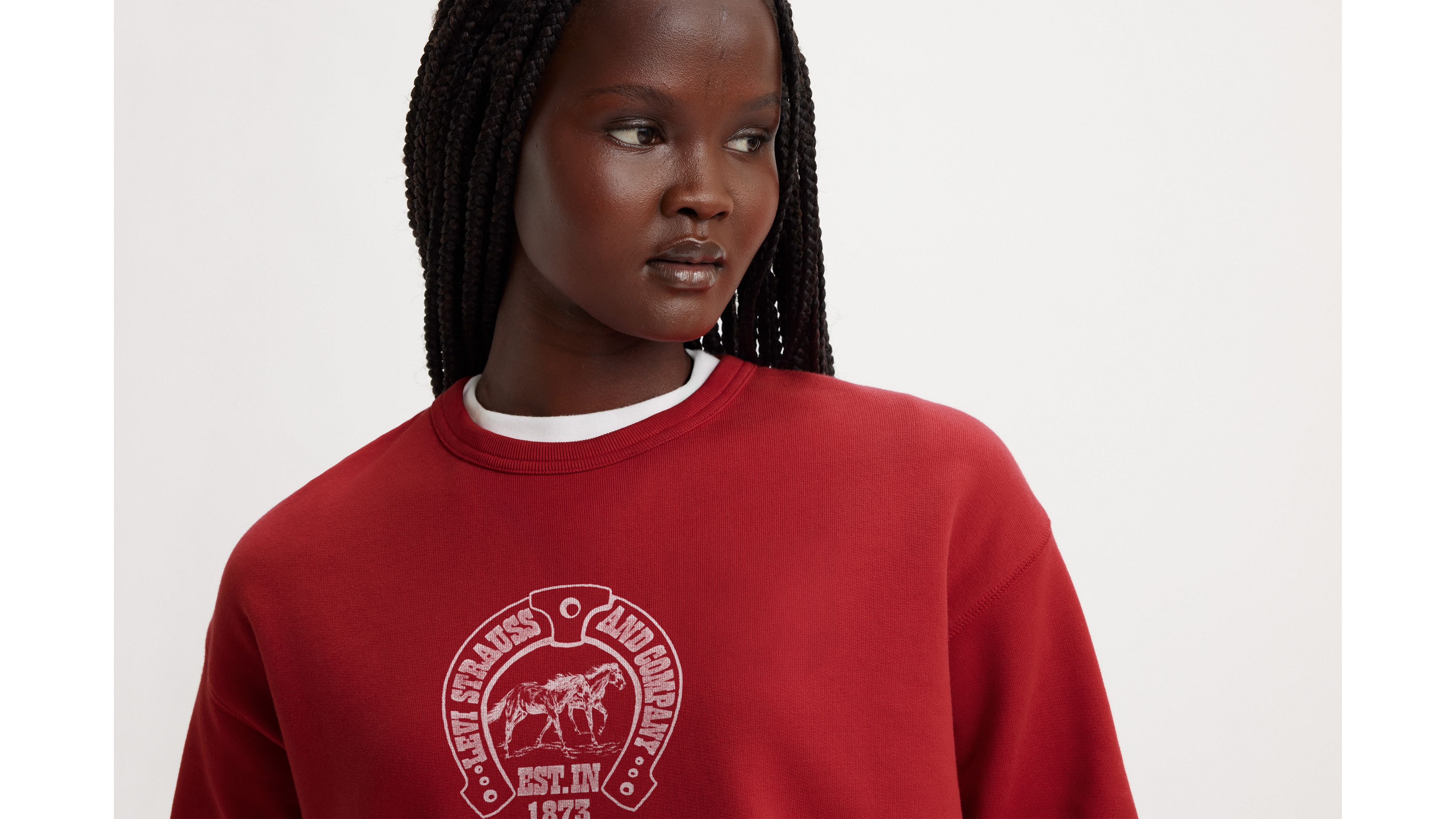 Graphic Heritage Crewneck Sweatshirt - Red | Levi's® US