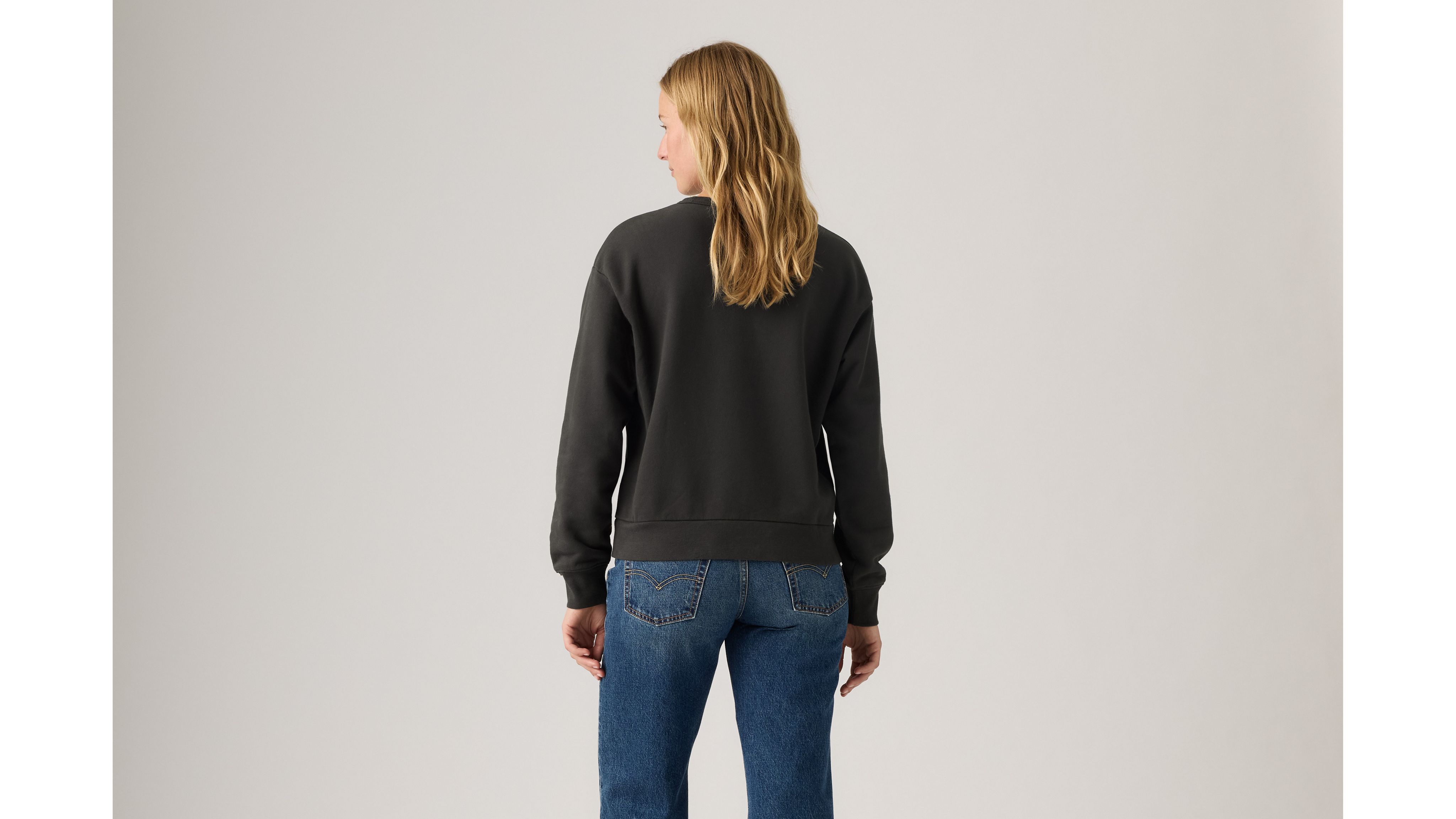 Levi's Graphic Heritage Crew Sweatshirt In Black