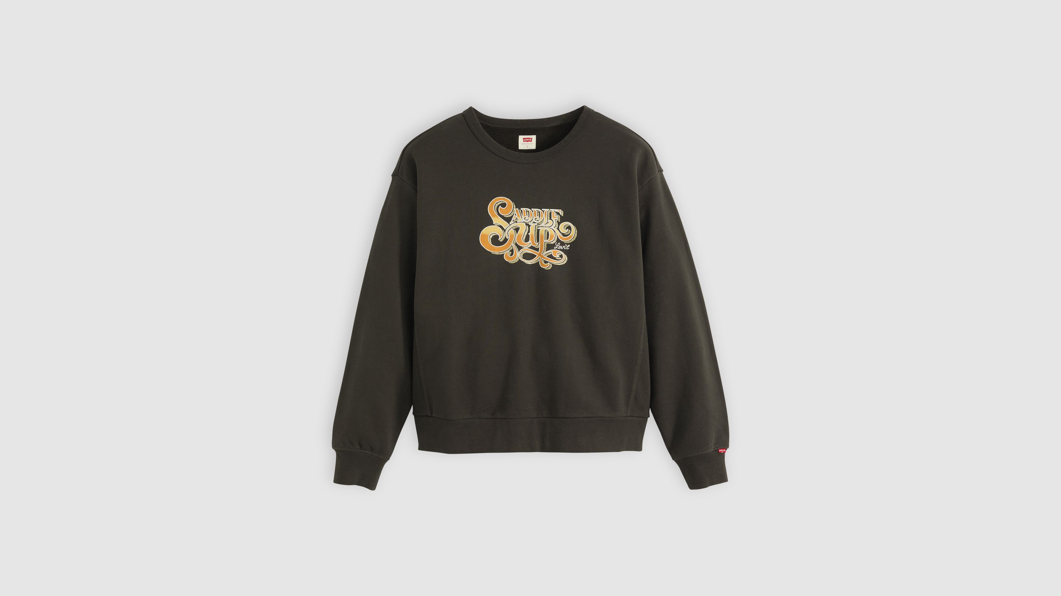 Levi's Graphic Heritage Crew Sweatshirt In Black