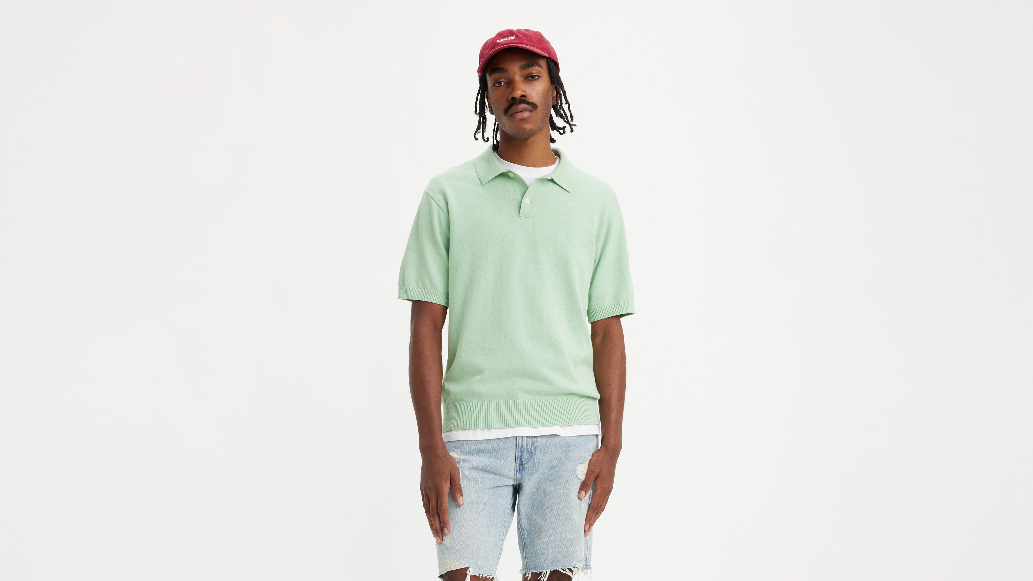 leinwande knit polo グリーン leinwande knit polo グリーン leinwande knit polo グリーン