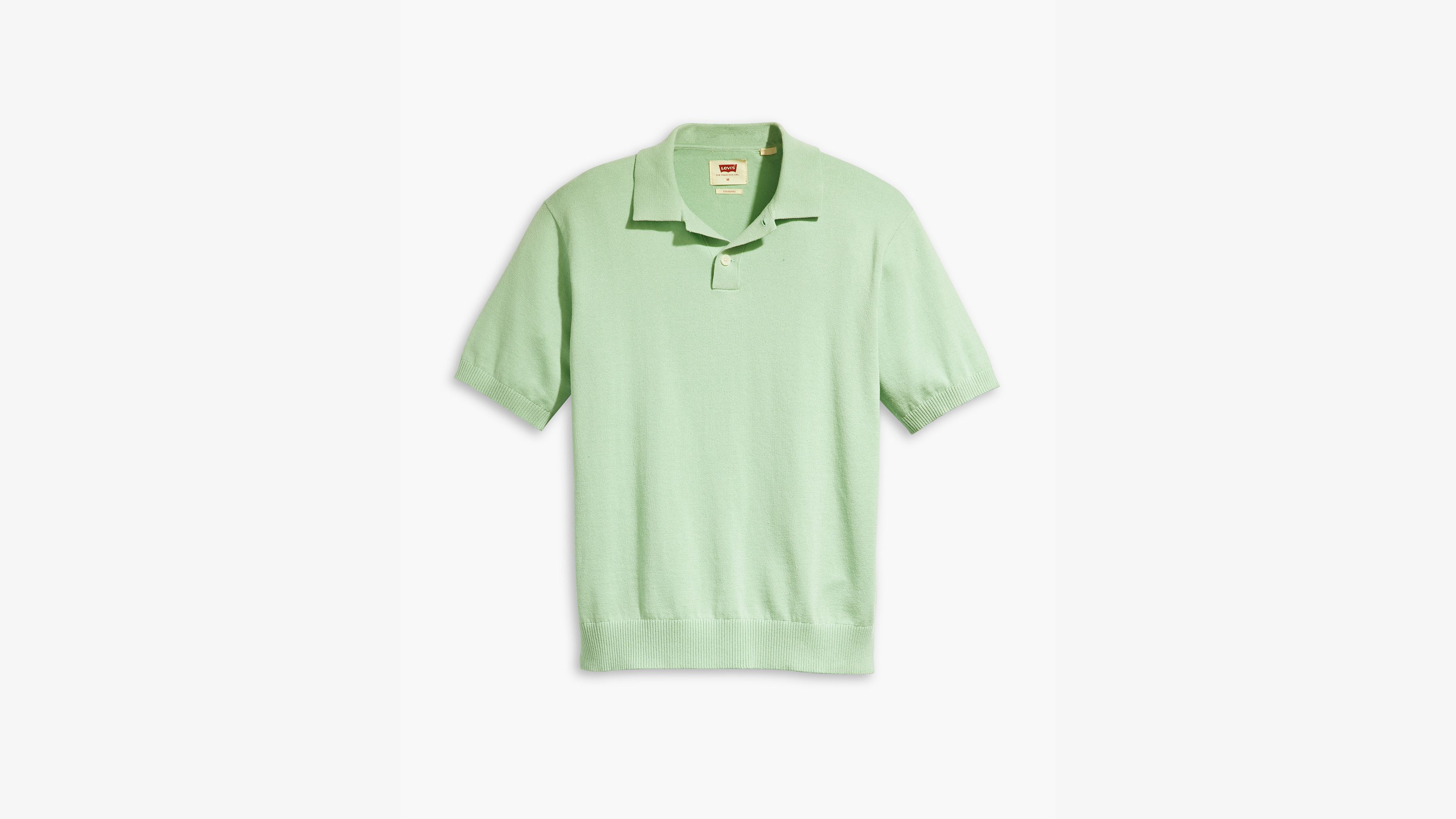 Sweater Knit Polo Shirt 5