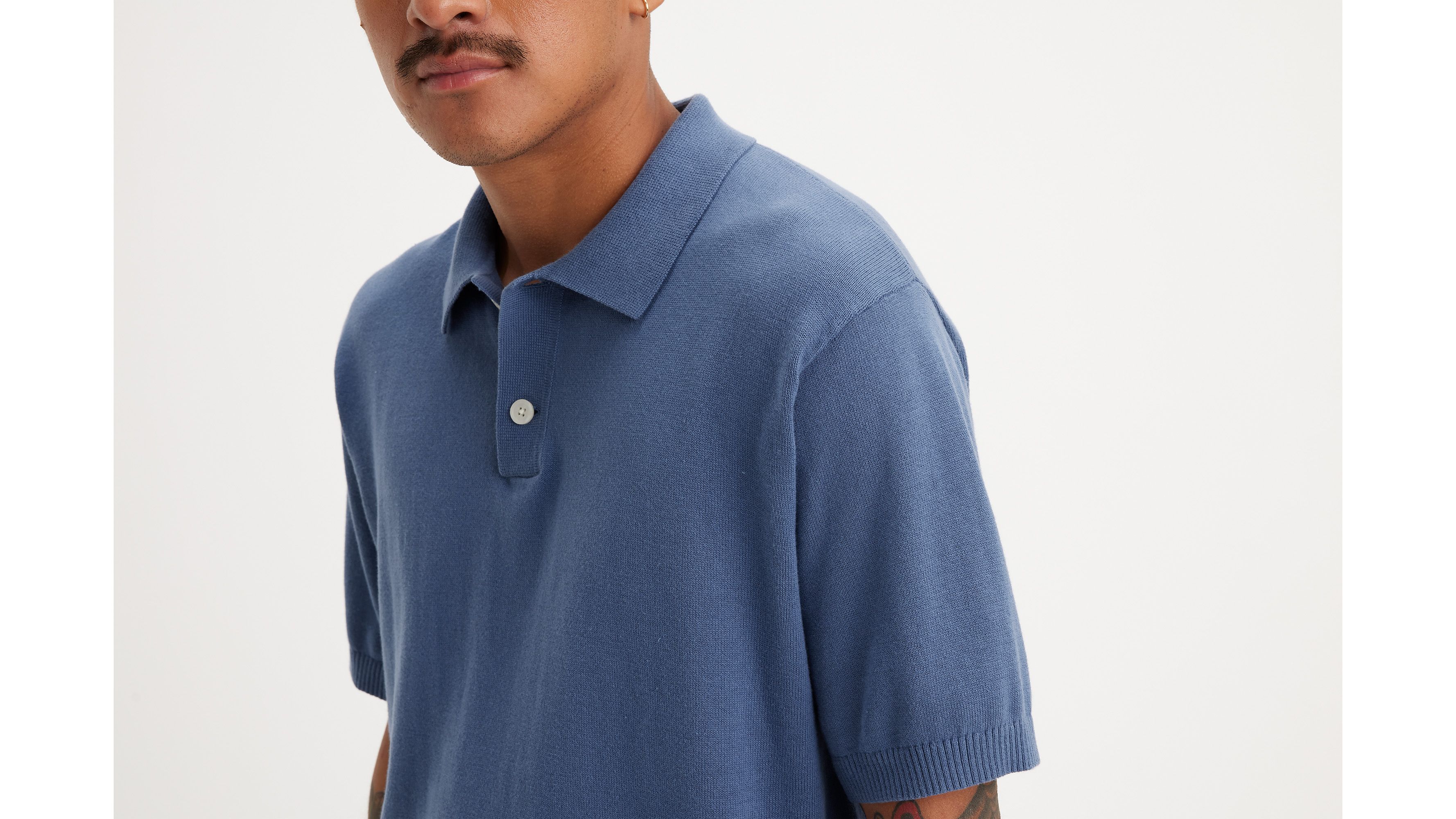 Sweater Knit Polo Shirt - Blue | Levi's® US