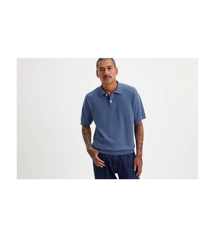 Sweater Knit Polo - Blue | Levi's® CH