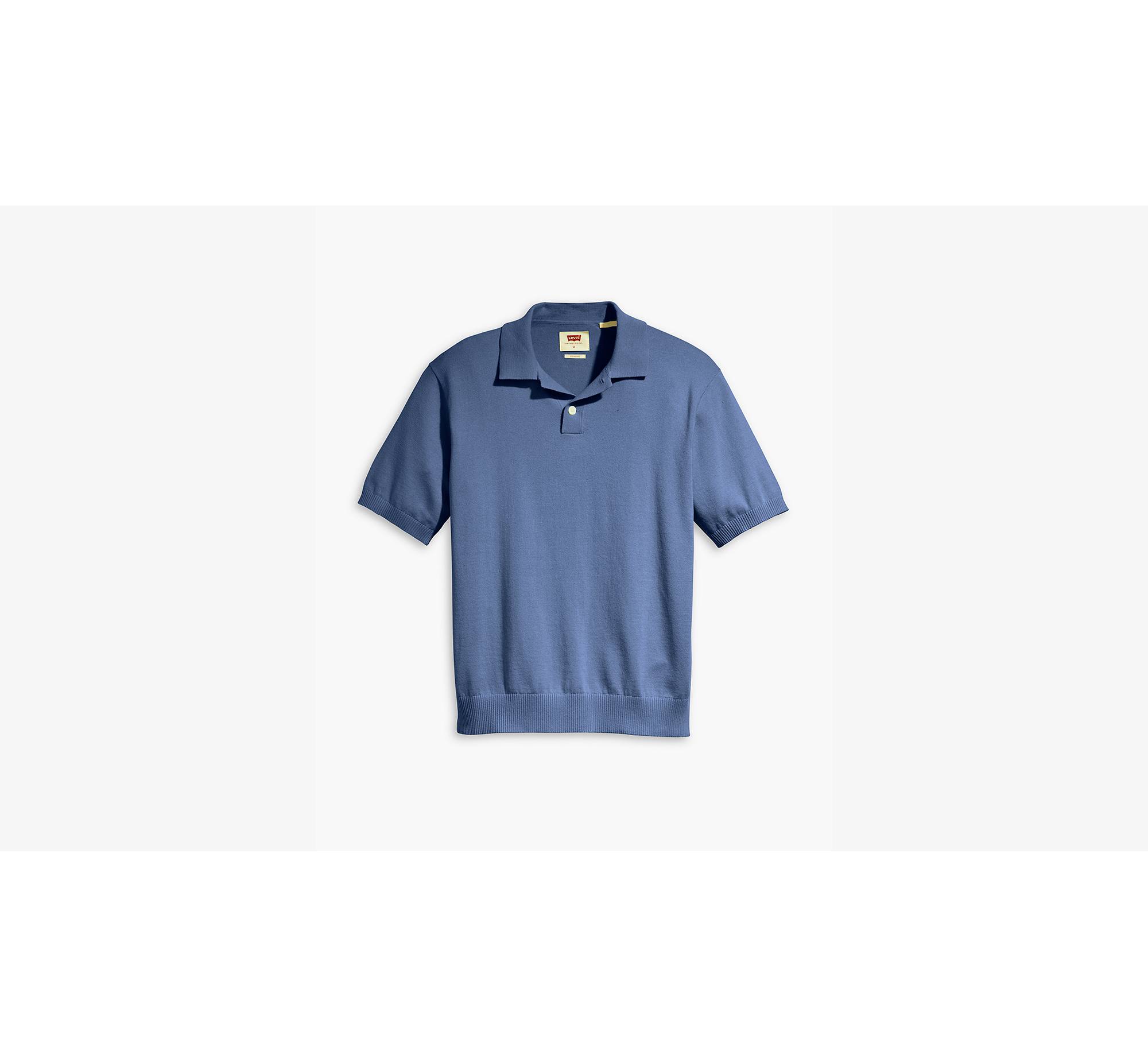Sweater Knit Polo Shirt - Blue | Levi's® CA